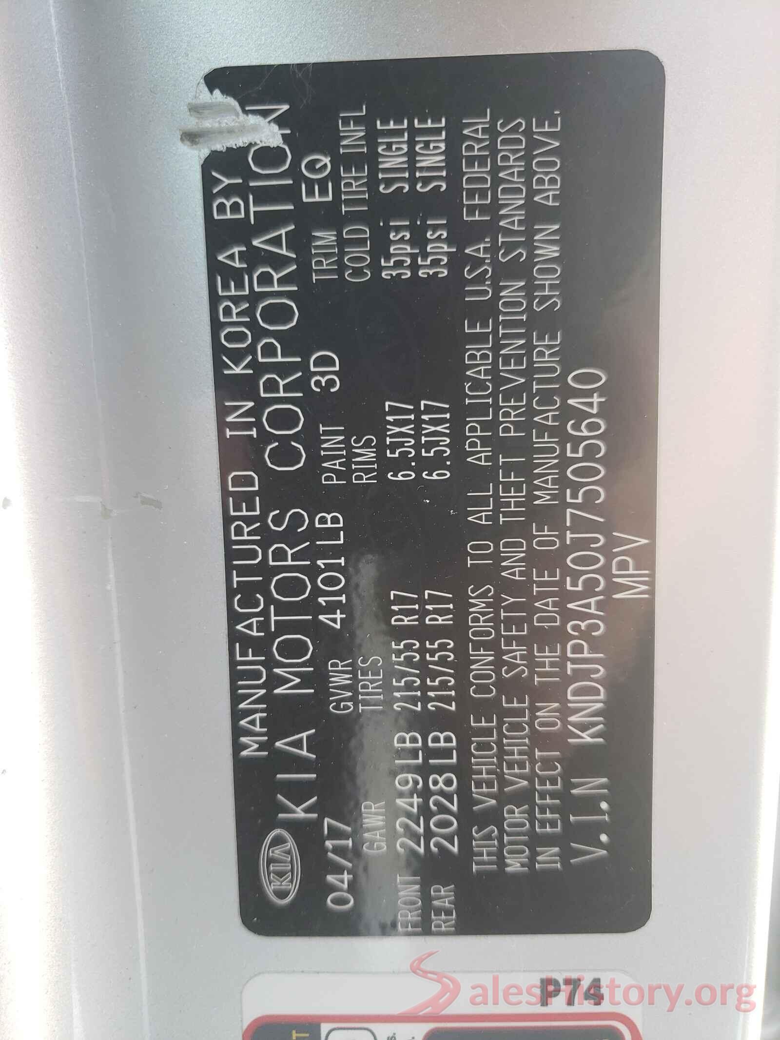 KNDJP3A50J7505640 2018 KIA SOUL