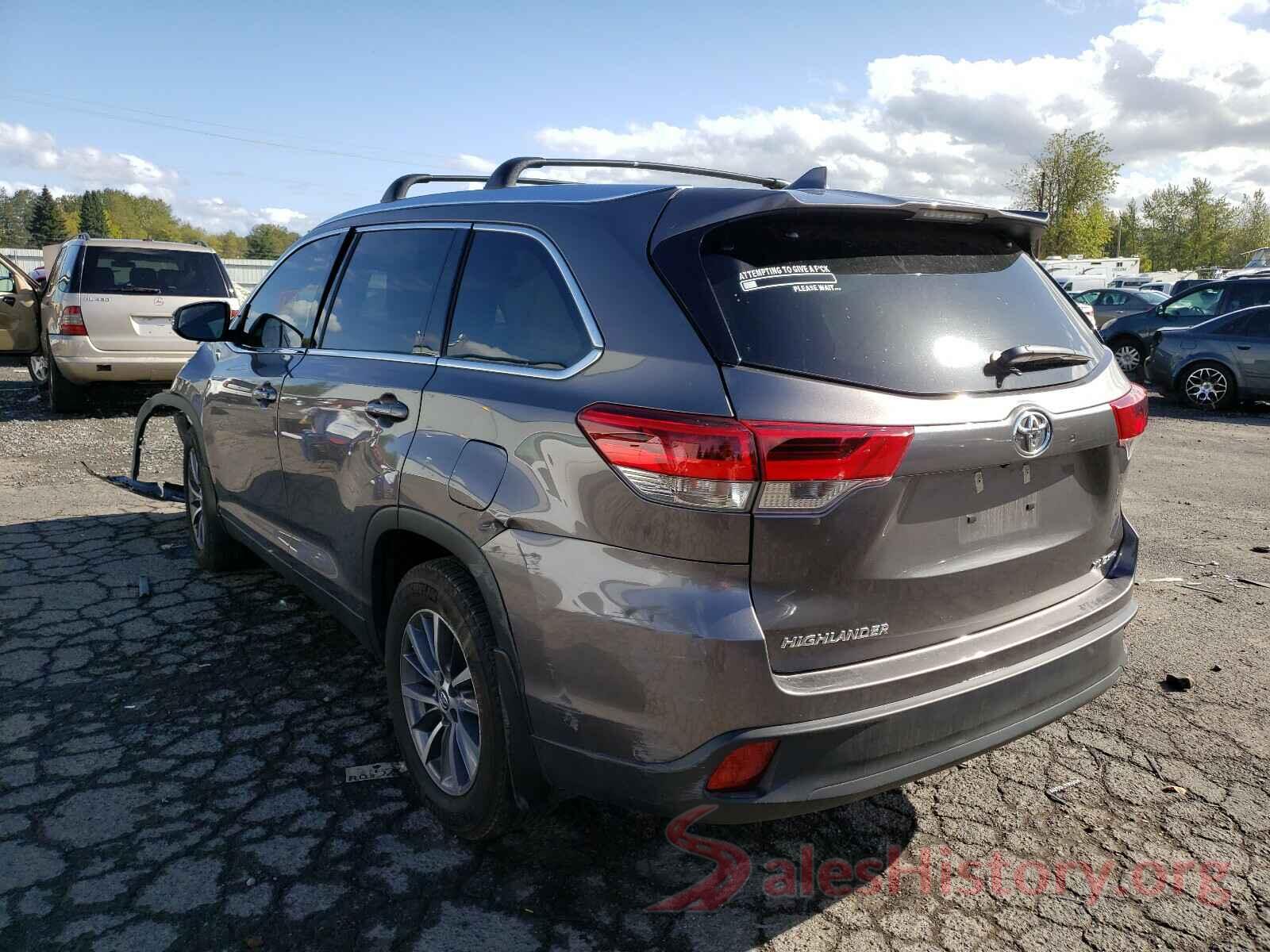 5TDJZRFH0KS591670 2019 TOYOTA HIGHLANDER