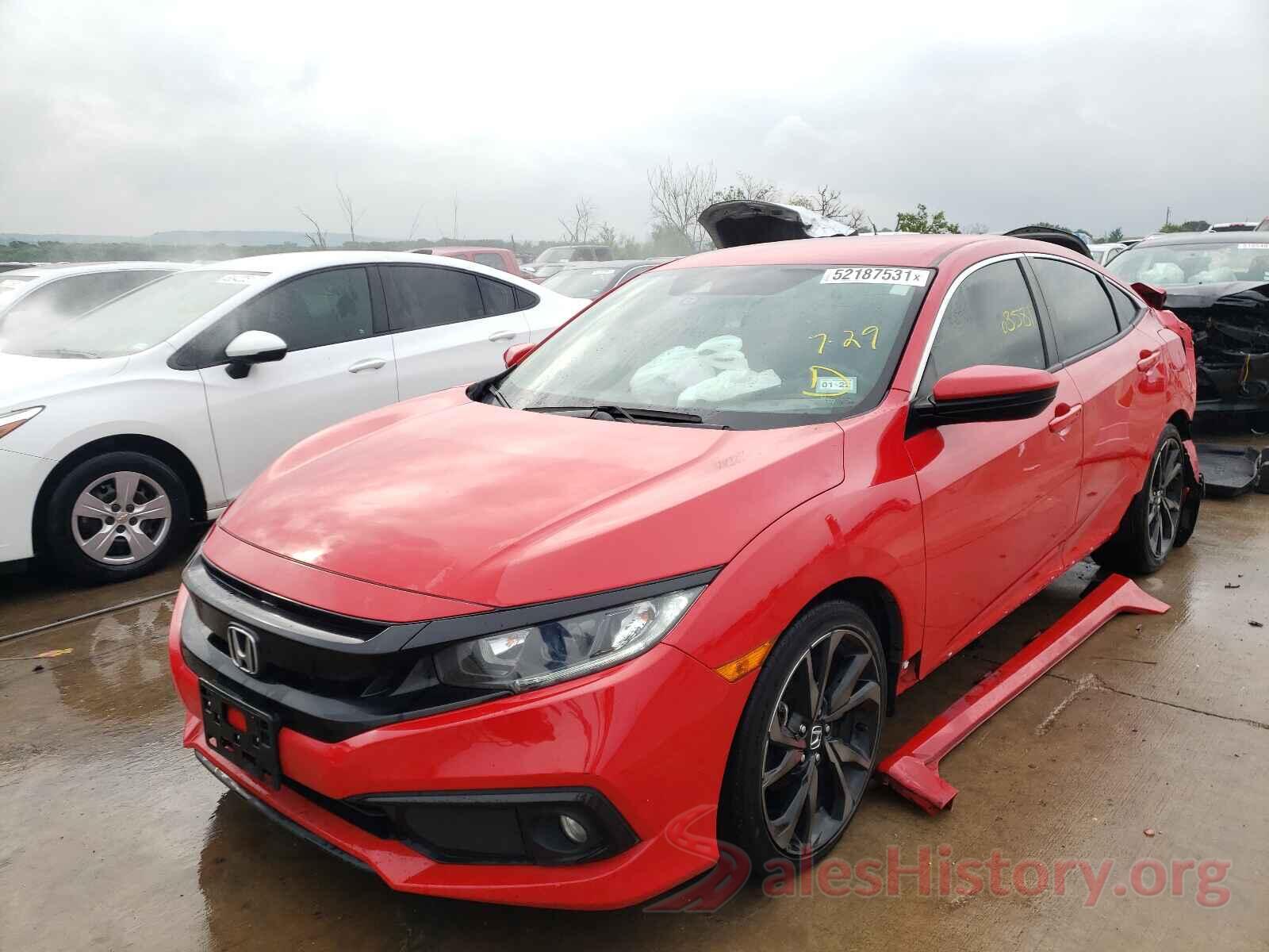 2HGFC2F82KH512210 2019 HONDA CIVIC