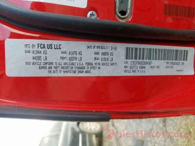 1C3CDFBA2GD694367 2016 DODGE DART