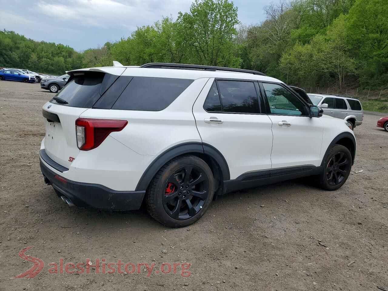 2021 FORD EXPLORER VIN 1FM5K8GC7MGC04348, right side view
