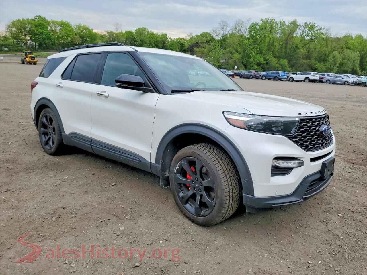 2021 FORD EXPLORER VIN 1FM5K8GC7MGC04348, rear 3/4 view