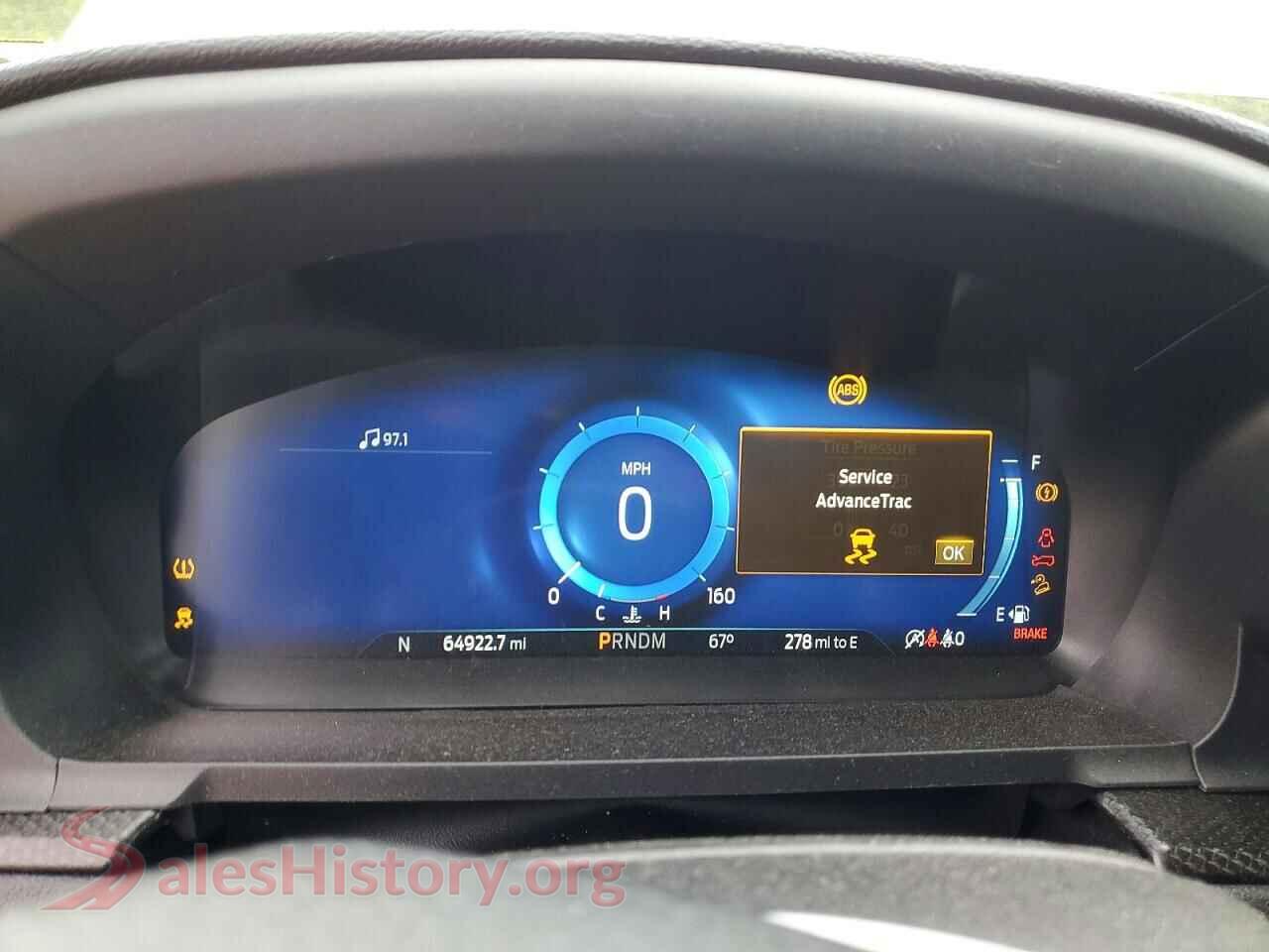 2021 FORD EXPLORER VIN 1FM5K8GC7MGC04348, interior center console