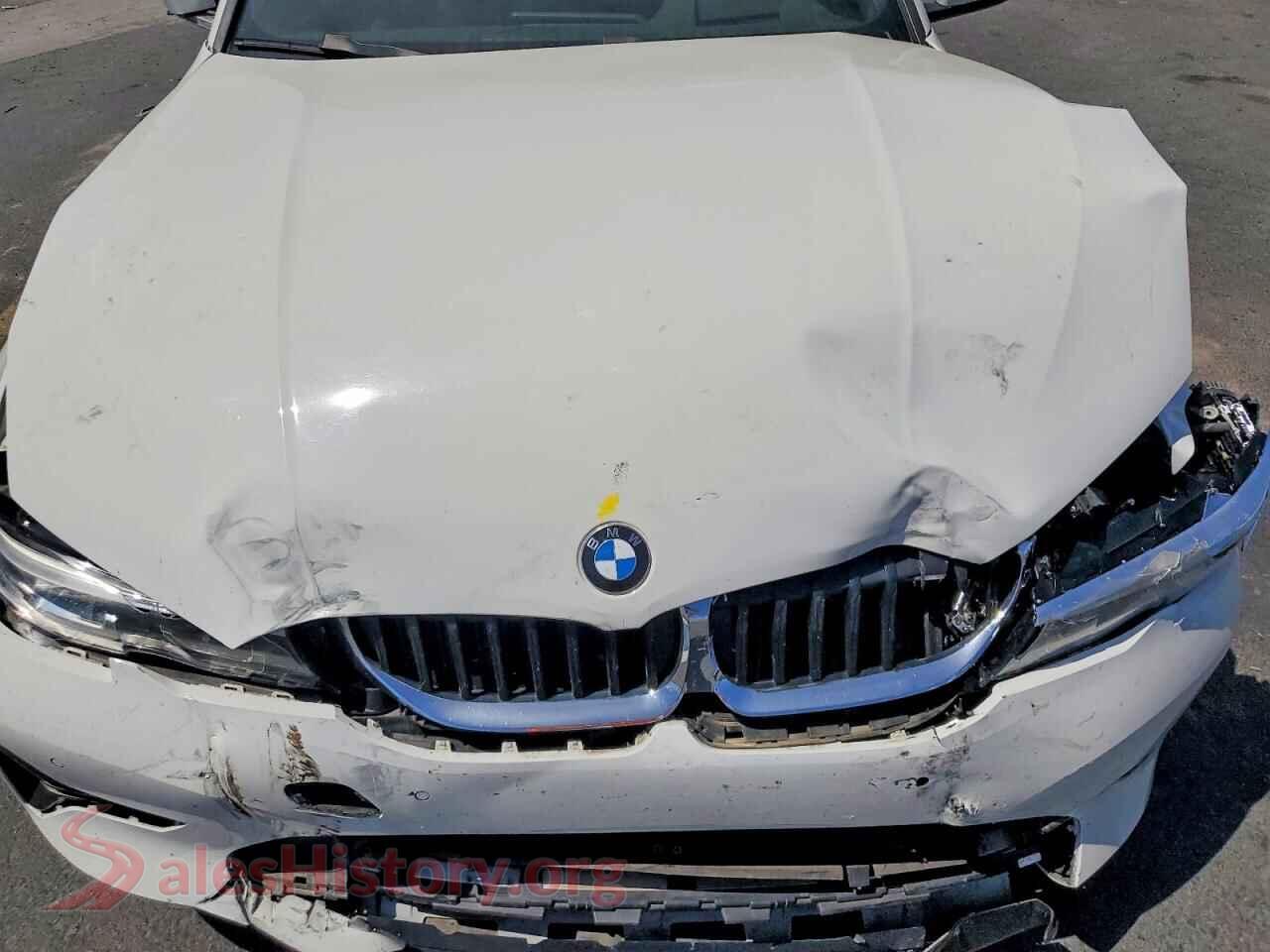 2022 BMW 3 SERIES VIN 3MW5R1J08N8C27561, VIN plate