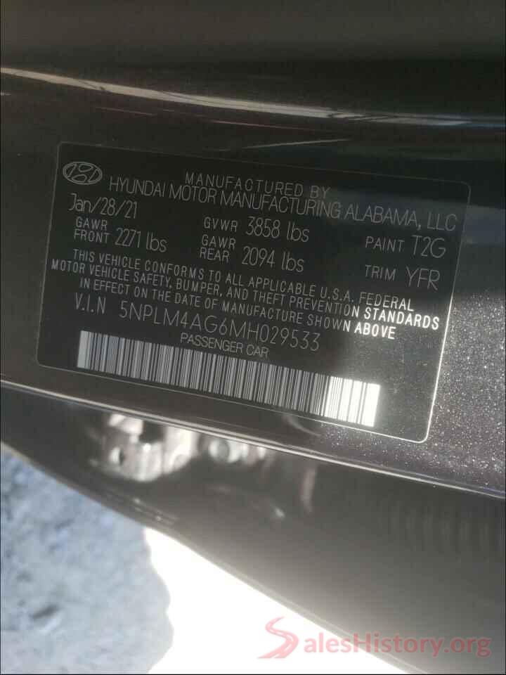 5NPLM4AG6MH029533 2021 HYUNDAI ELANTRA