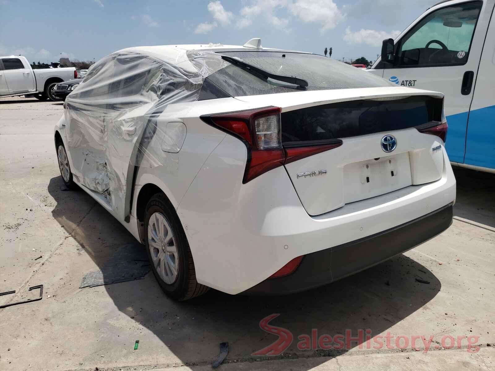 JTDKARFU4L3109827 2020 TOYOTA PRIUS