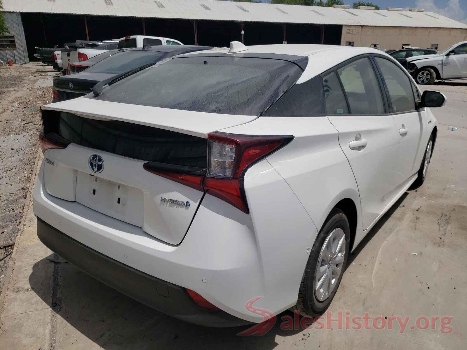 JTDKARFU4L3109827 2020 TOYOTA PRIUS