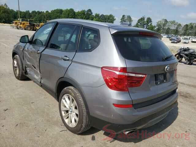 5UXWY3C58G0N86774 2016 BMW X3