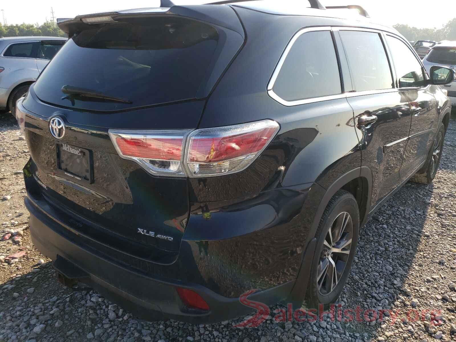 5TDJKRFH3GS303264 2016 TOYOTA HIGHLANDER