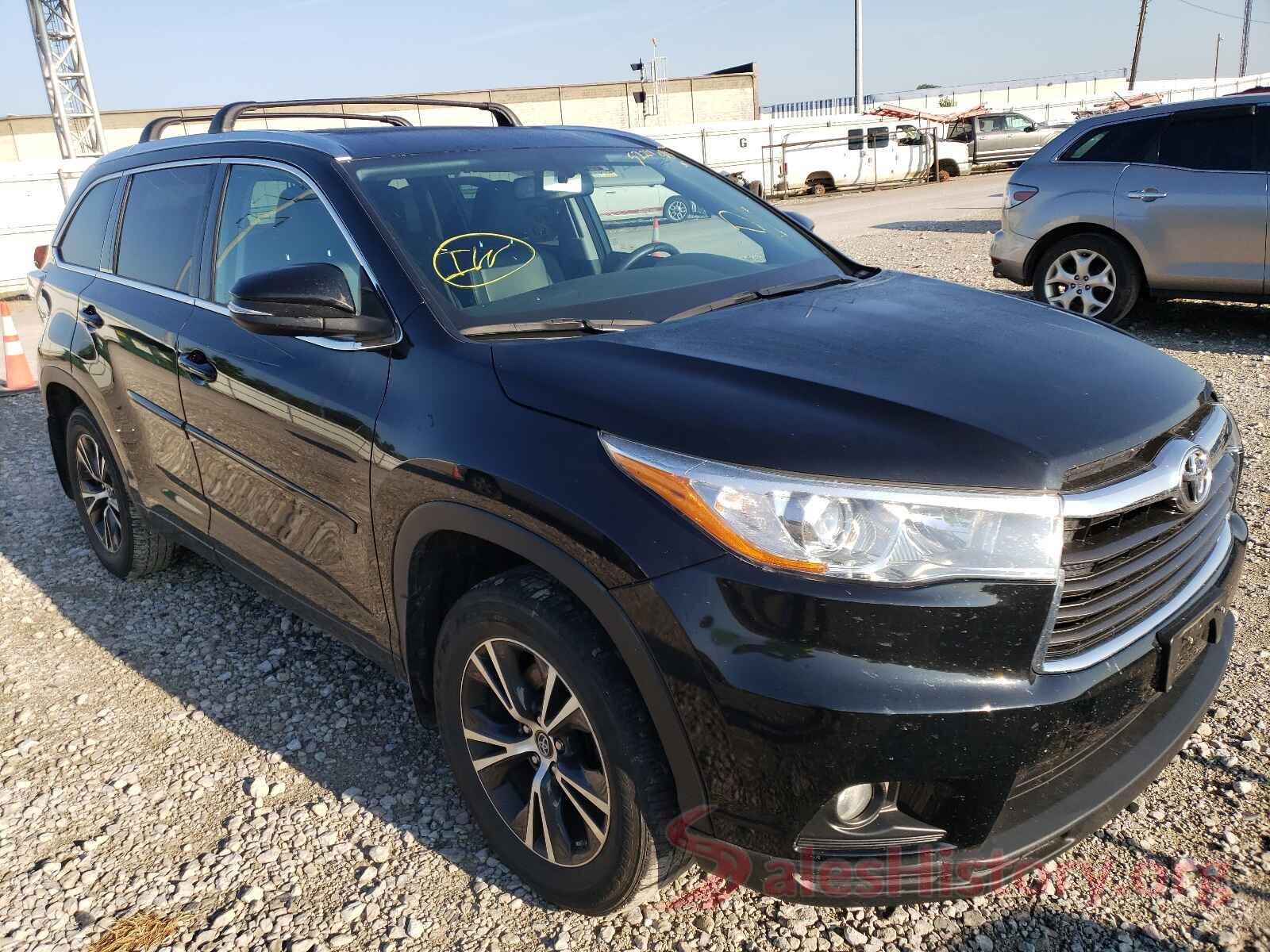 5TDJKRFH3GS303264 2016 TOYOTA HIGHLANDER