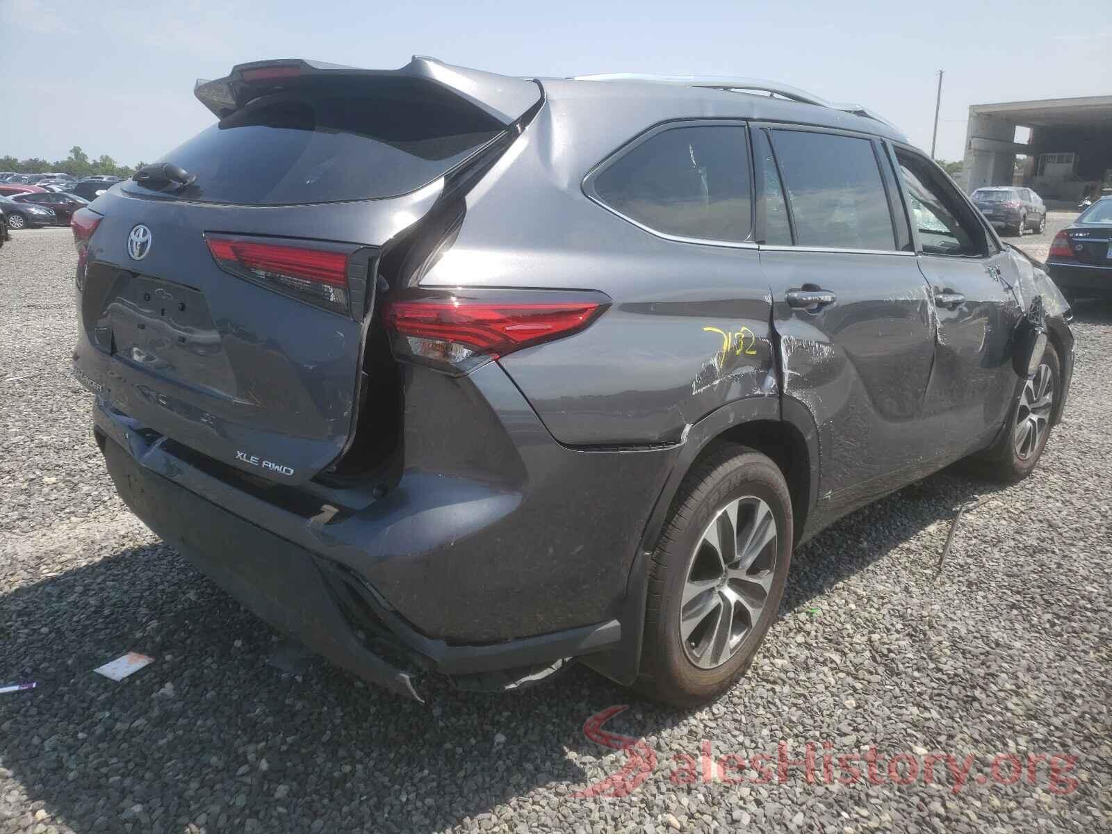 5TDHZRBH9MS532947 2021 TOYOTA HIGHLANDER