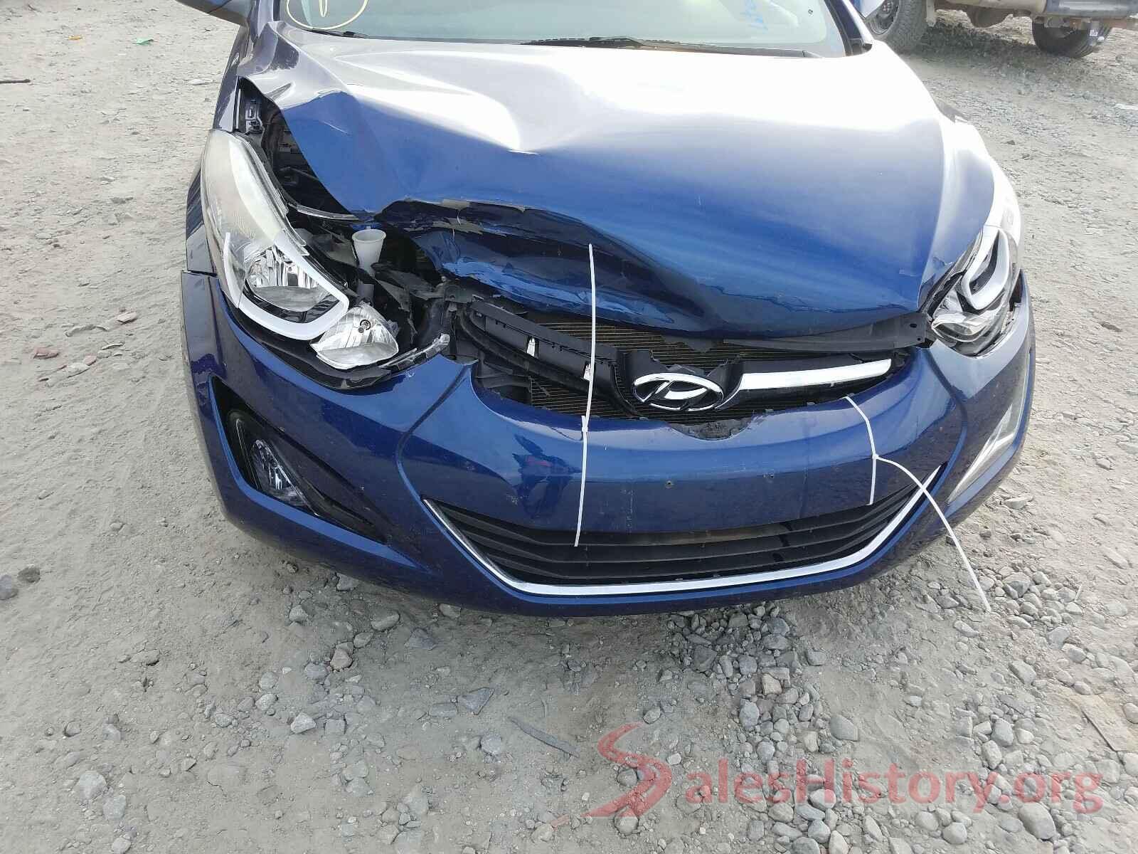 5NPDH4AE6GH734537 2016 HYUNDAI ELANTRA