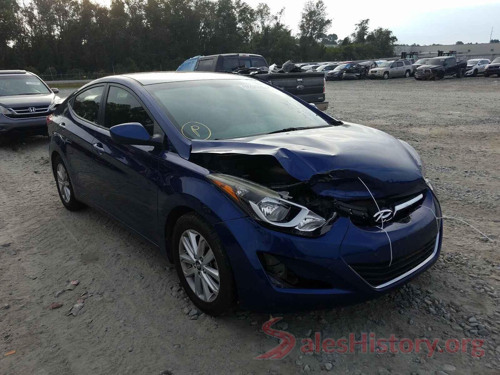 5NPDH4AE6GH734537 2016 HYUNDAI ELANTRA