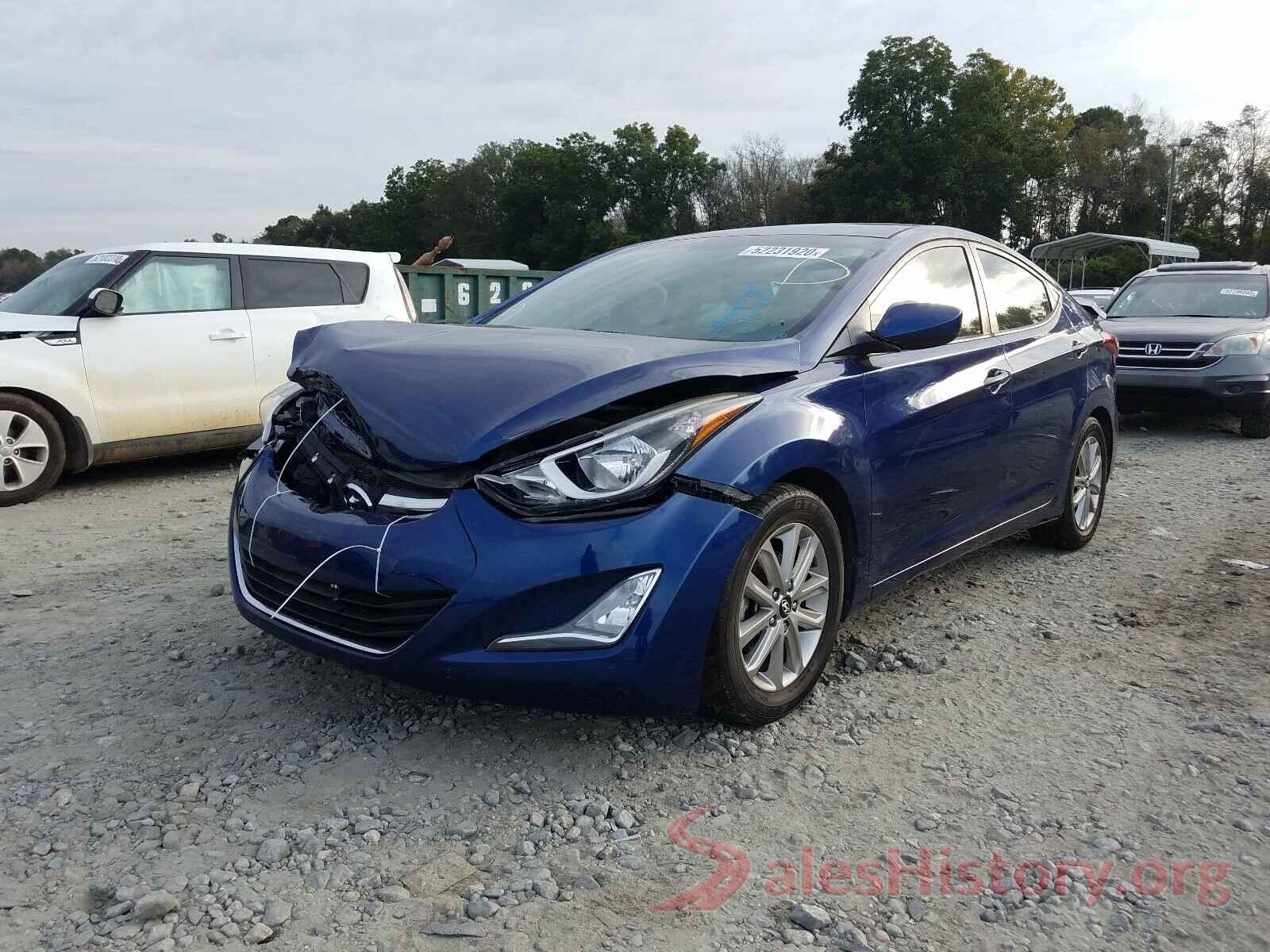 5NPDH4AE6GH734537 2016 HYUNDAI ELANTRA