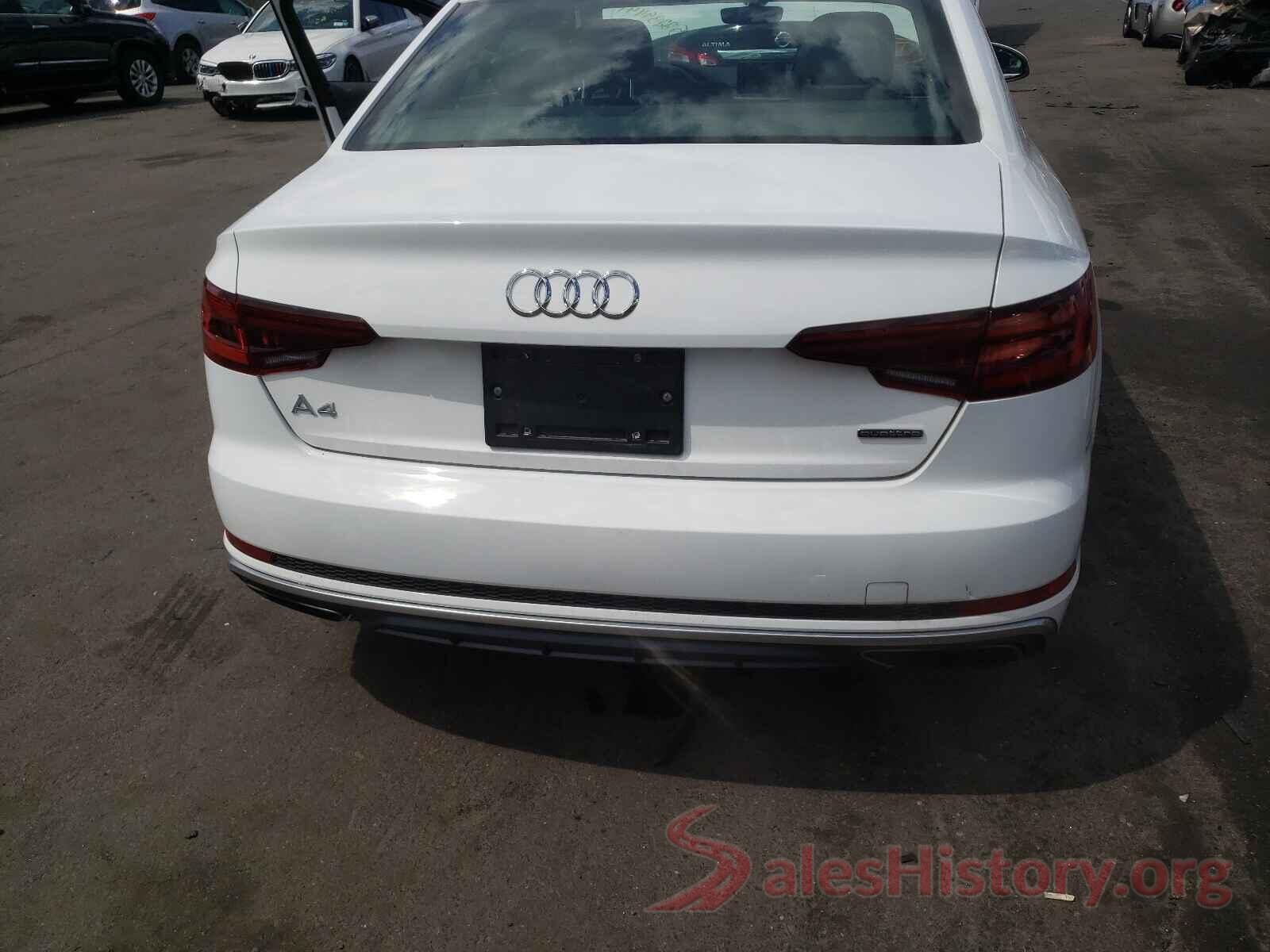 WAUDNAF43KN006185 2019 AUDI A4