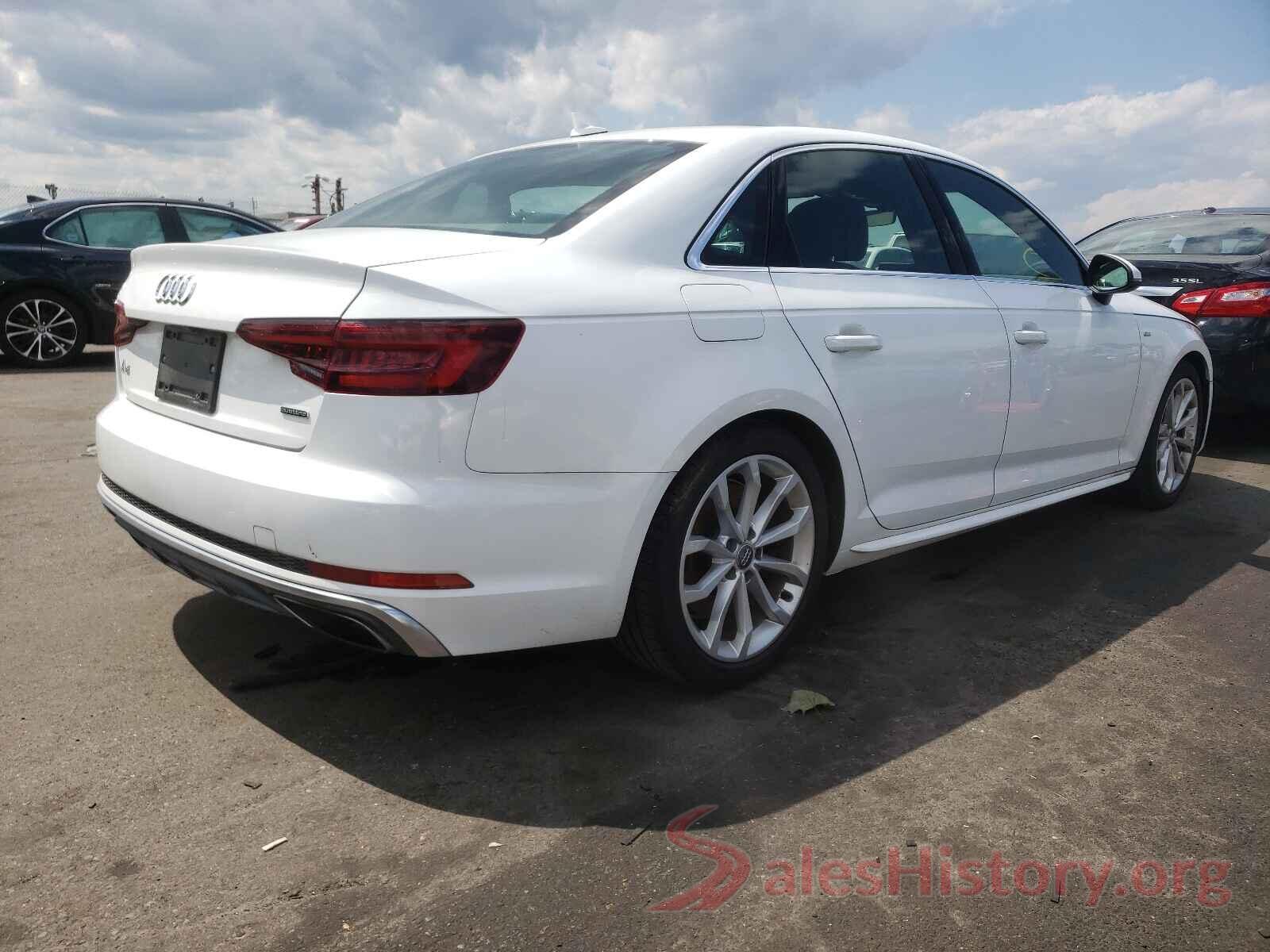 WAUDNAF43KN006185 2019 AUDI A4