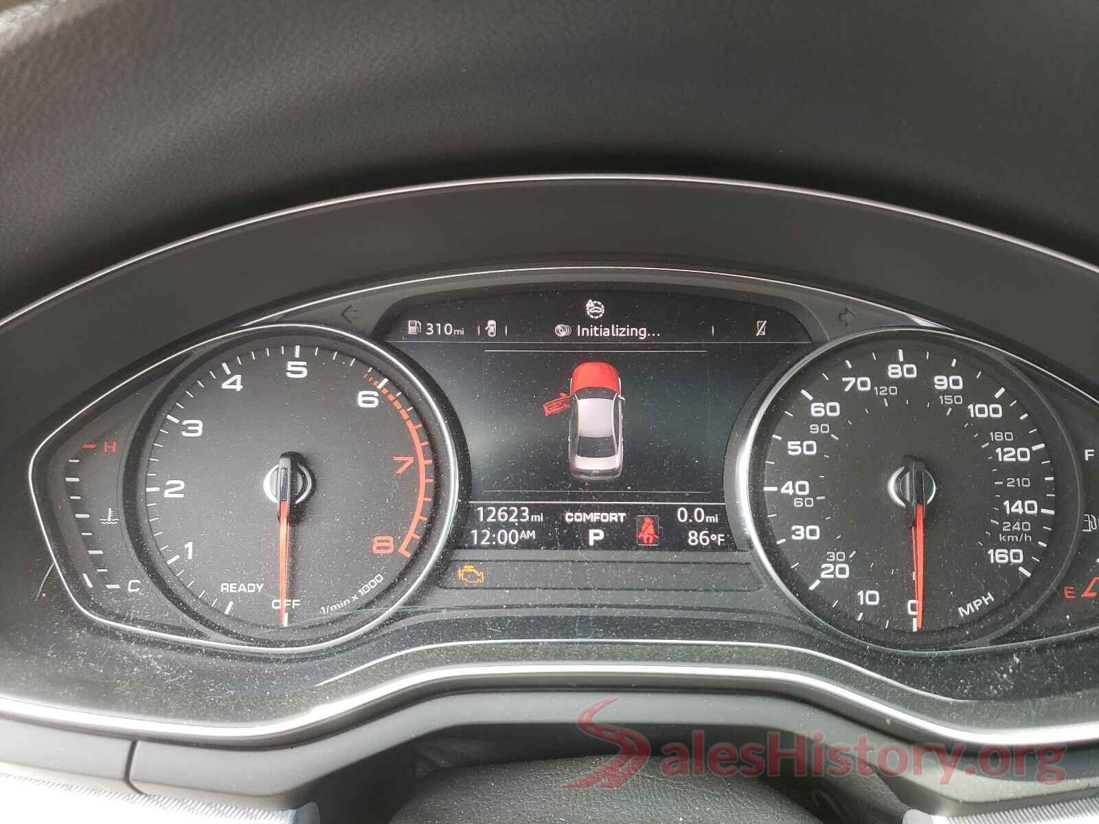 WAUDNAF43KN006185 2019 AUDI A4