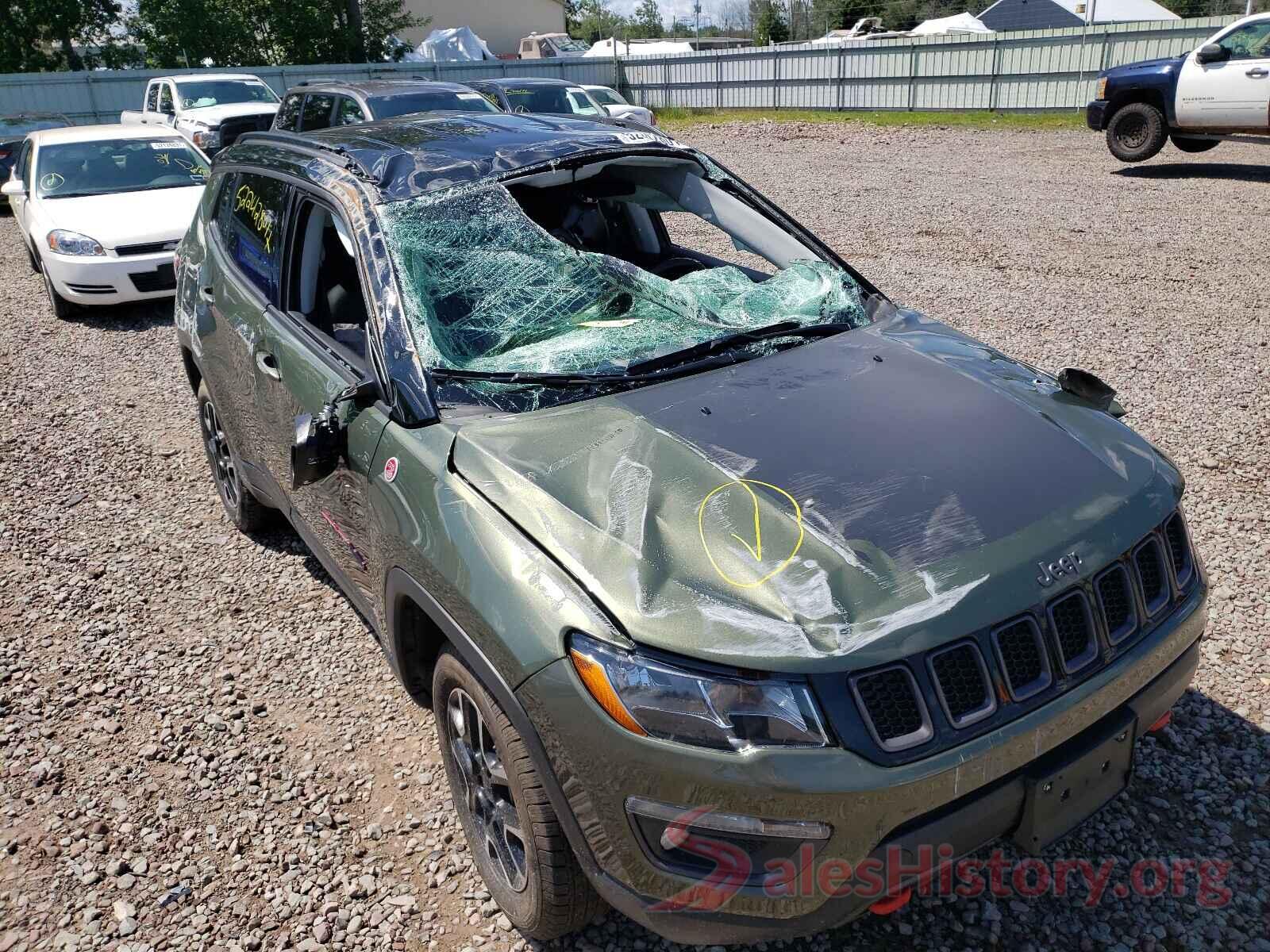 3C4NJDDB3LT126821 2020 JEEP COMPASS