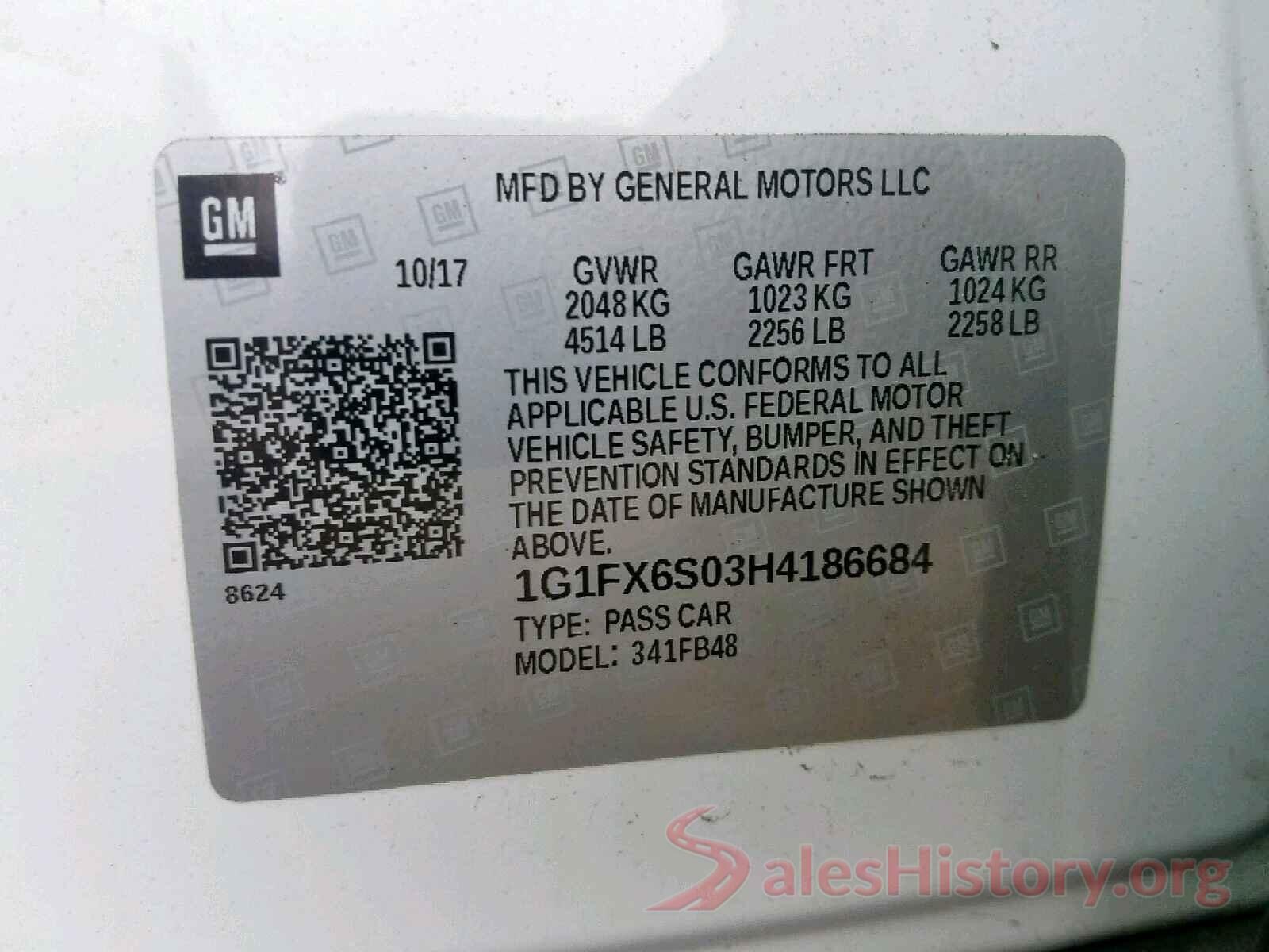 1G1FX6S03H4186684 2017 CHEVROLET BOLT