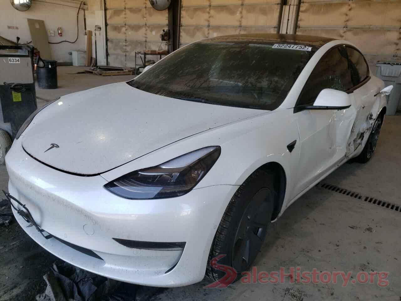 5YJ3E1EB8NF106820 2022 TESLA MODEL 3