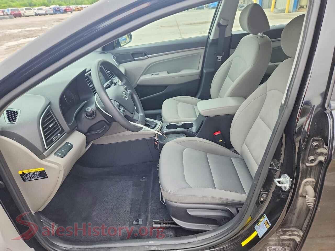 2018 HYUNDAI ELANTRA VIN KMHD84LF9JU455582, engine bay