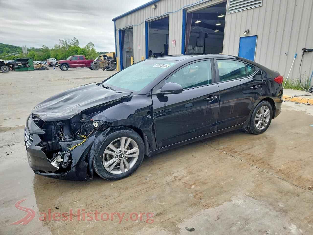 2018 HYUNDAI ELANTRA VIN KMHD84LF9JU455582, auction photo