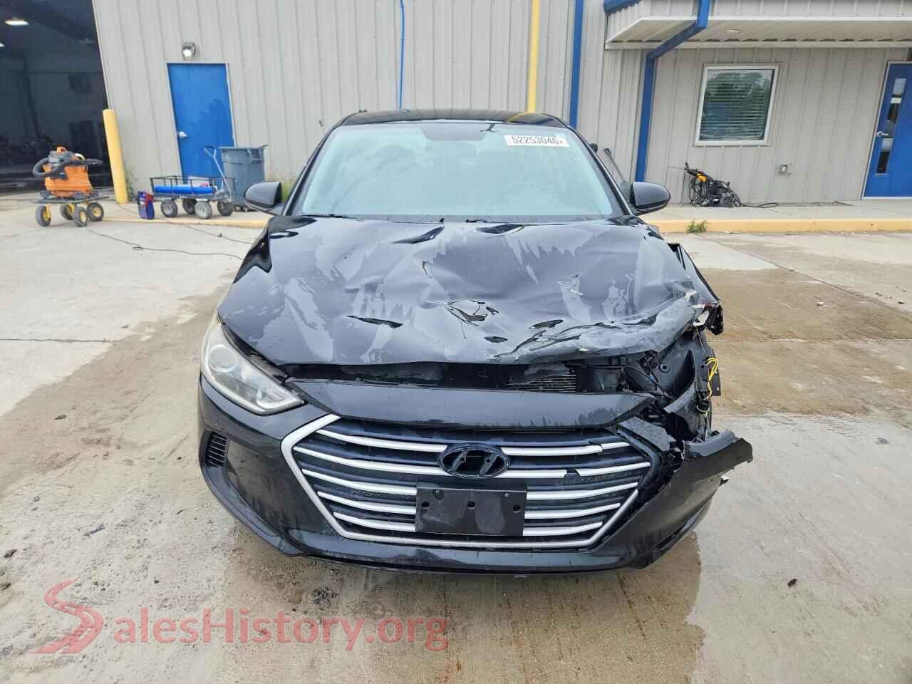 2018 HYUNDAI ELANTRA VIN KMHD84LF9JU455582, rear view