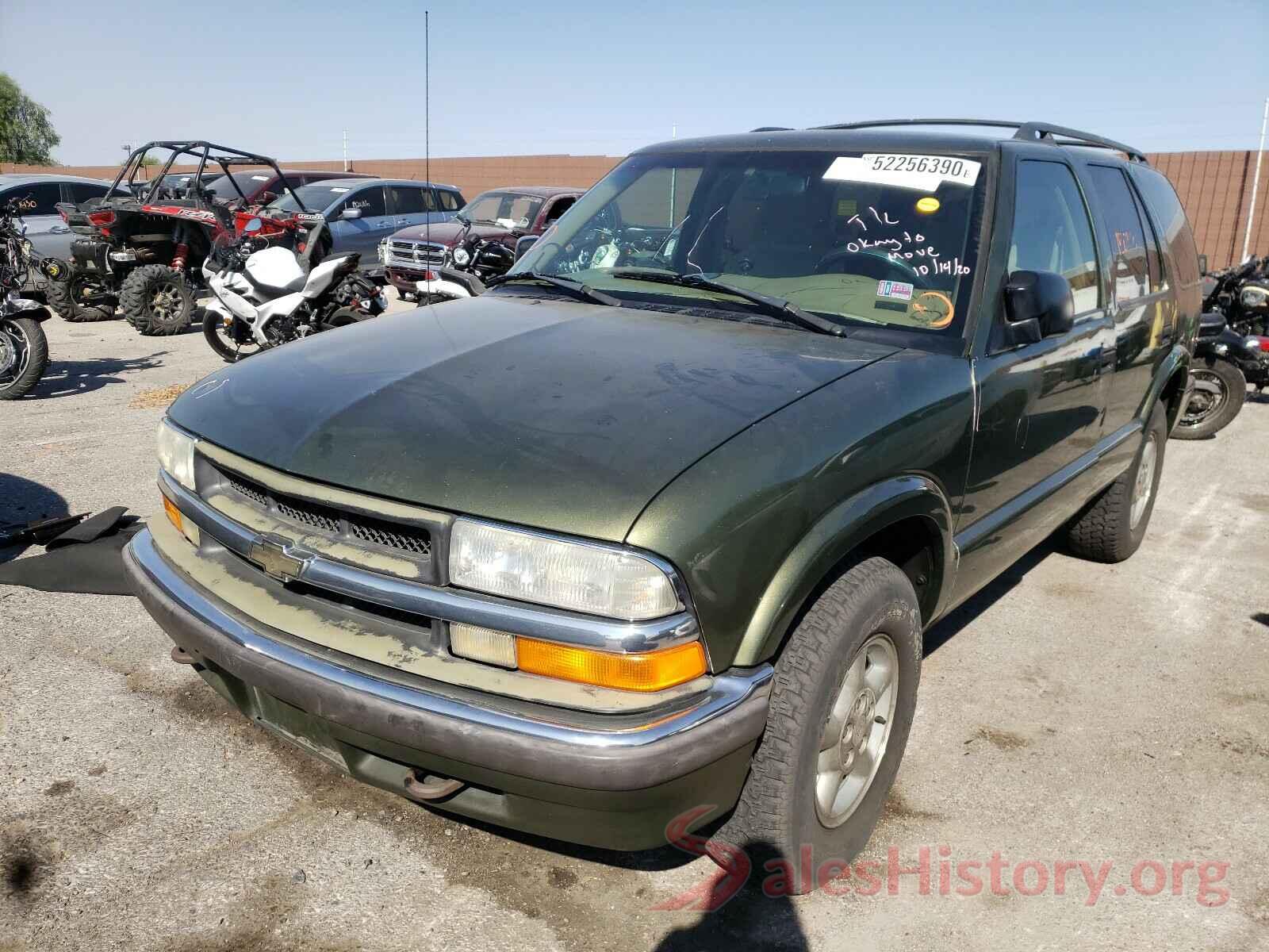 1GNDT13W812151213 2001 CHEVROLET BLAZER