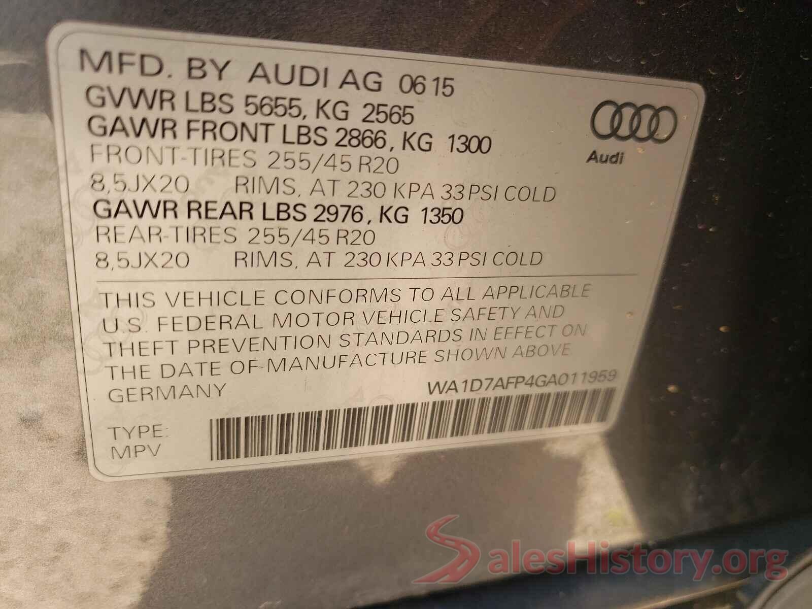 WA1D7AFP4GA011959 2016 AUDI Q5