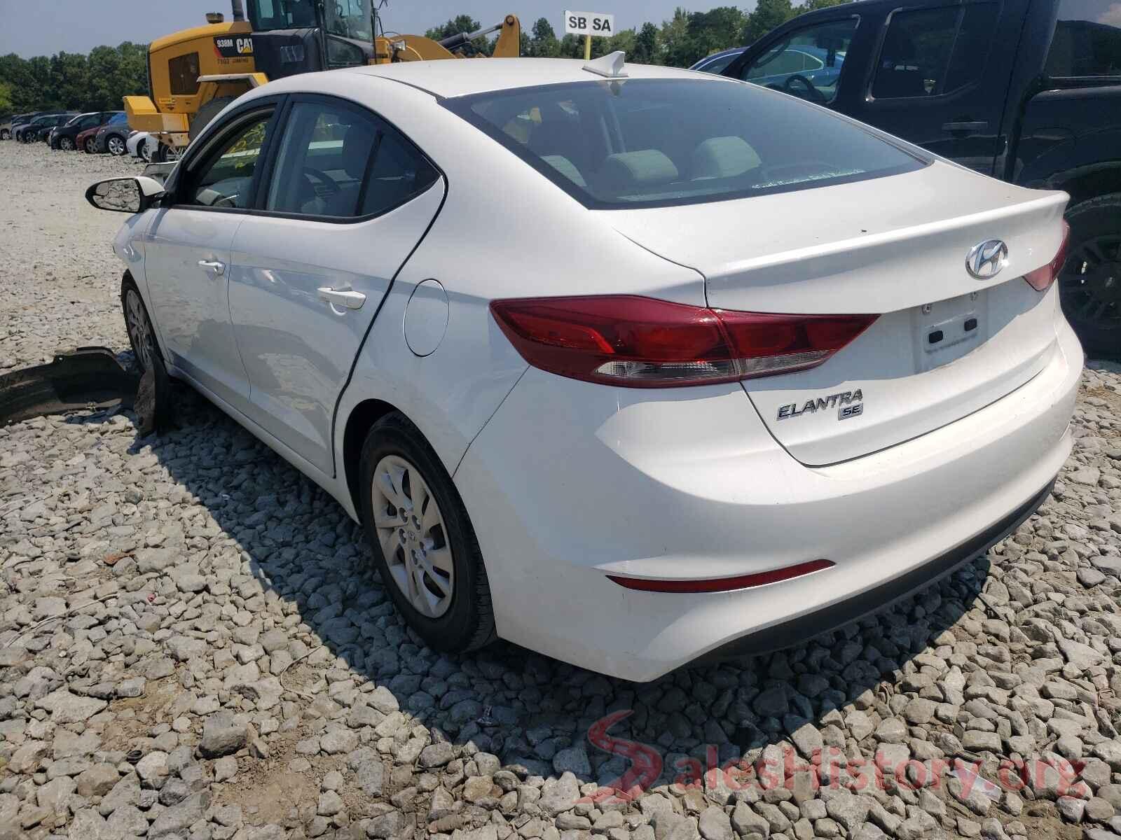 5NPD74LF2HH167494 2017 HYUNDAI ELANTRA