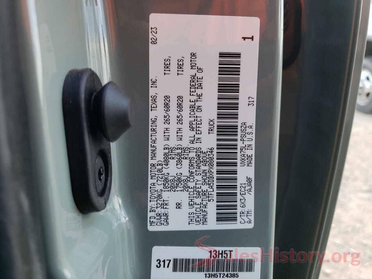 5TFLA5DBXPX080346 2023 TOYOTA TUNDRA