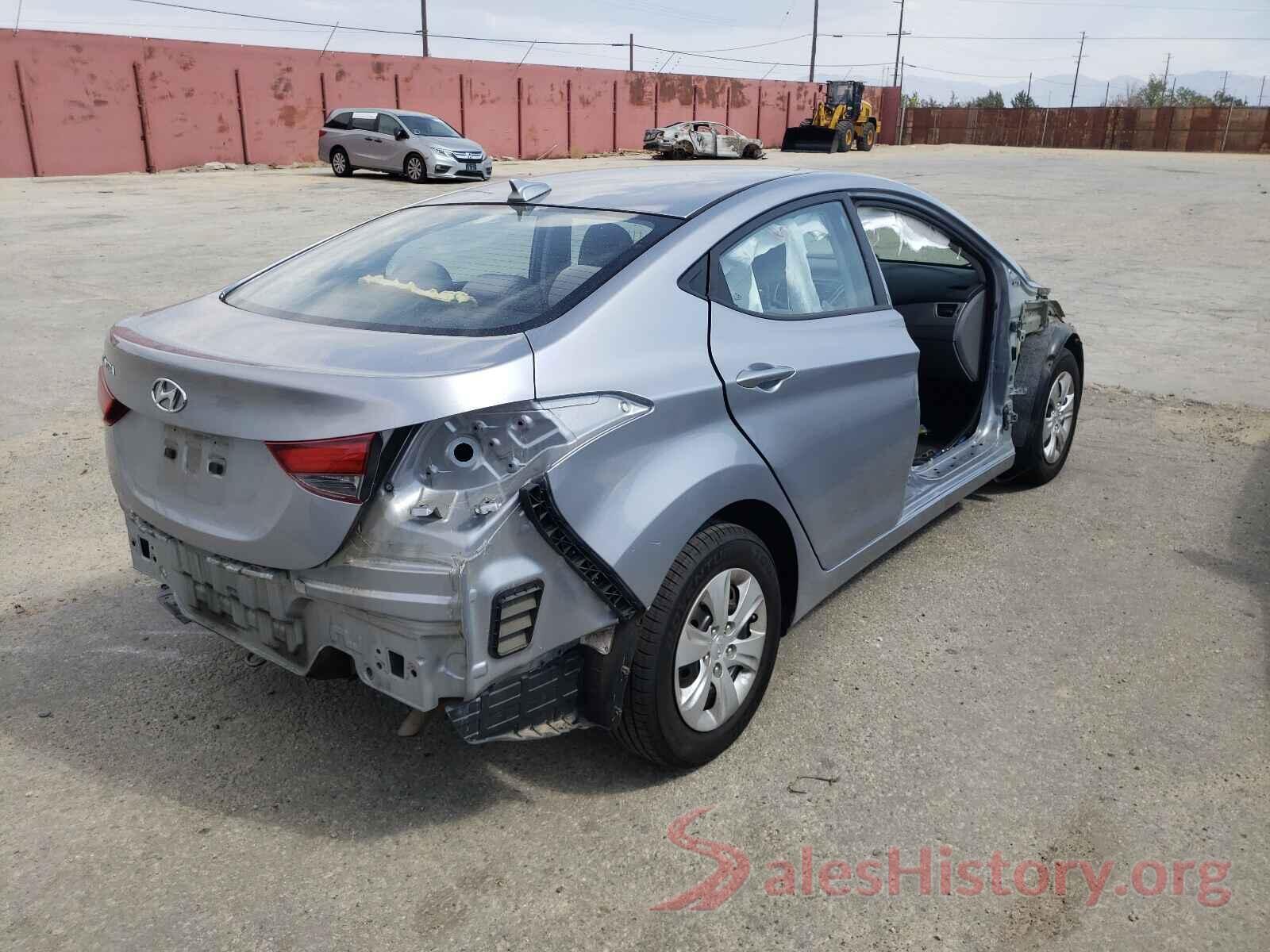 5NPDH4AE1GH733134 2016 HYUNDAI ELANTRA