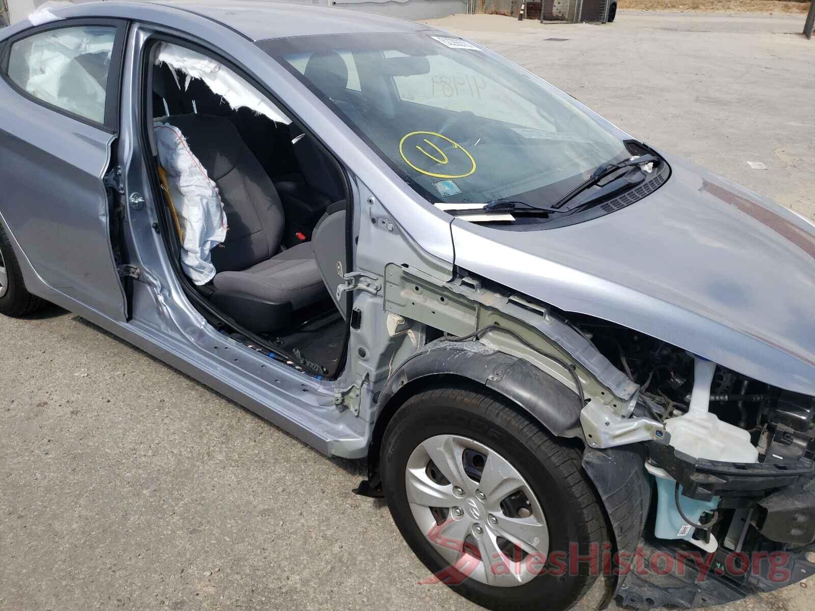 5NPDH4AE1GH733134 2016 HYUNDAI ELANTRA