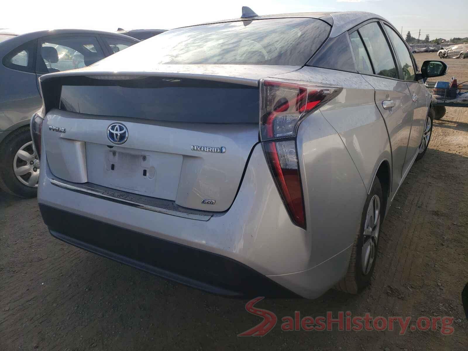 JTDKARFU9G3512997 2016 TOYOTA PRIUS