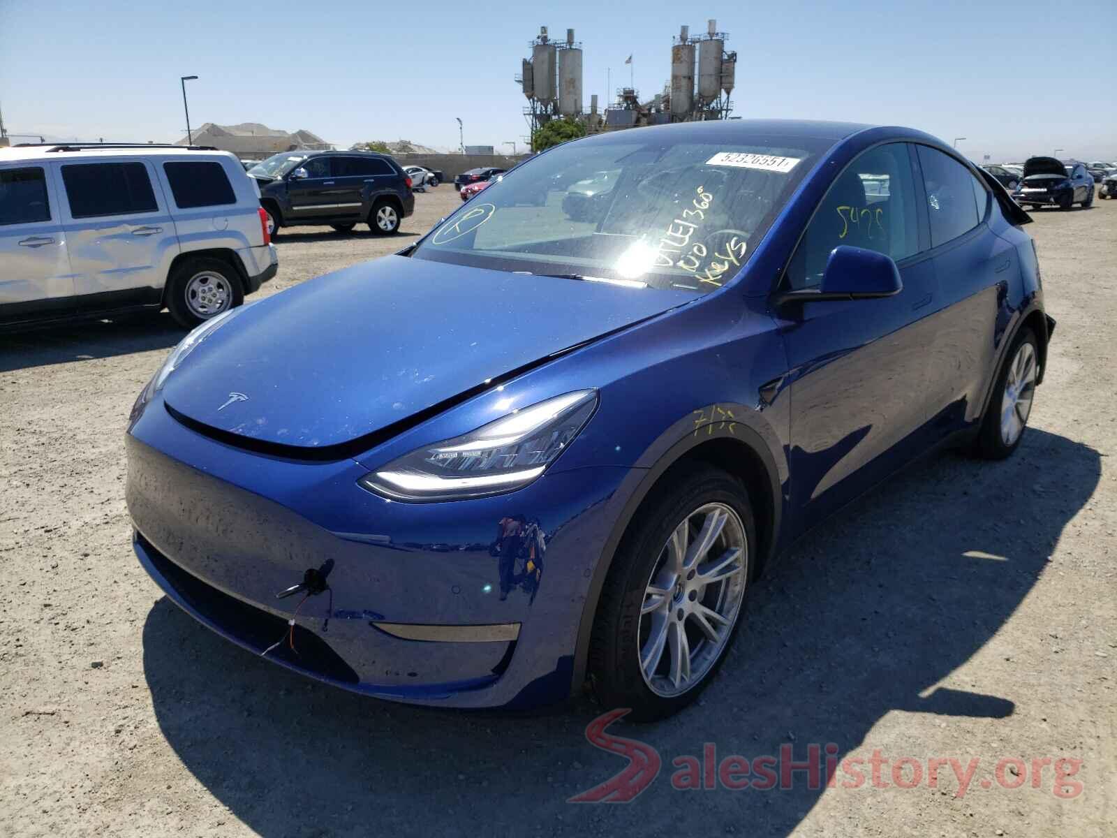 5YJYGDEE5MF092336 2021 TESLA MODEL Y