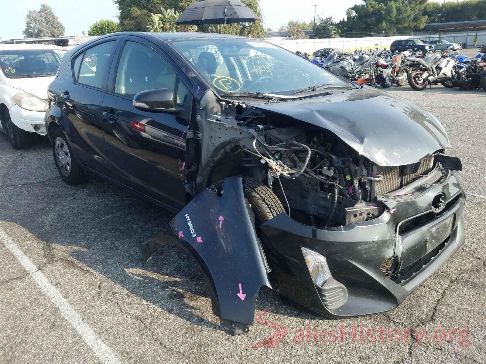 JTDKDTB35G1131239 2016 TOYOTA PRIUS