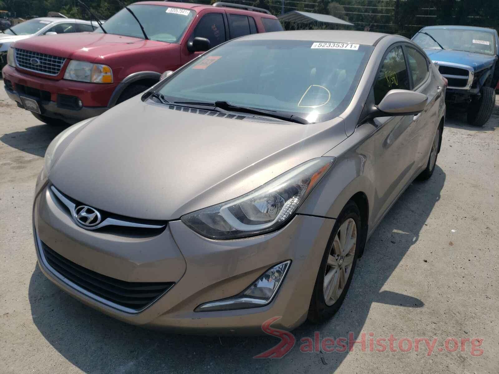 5NPDH4AE8GH744714 2016 HYUNDAI ELANTRA