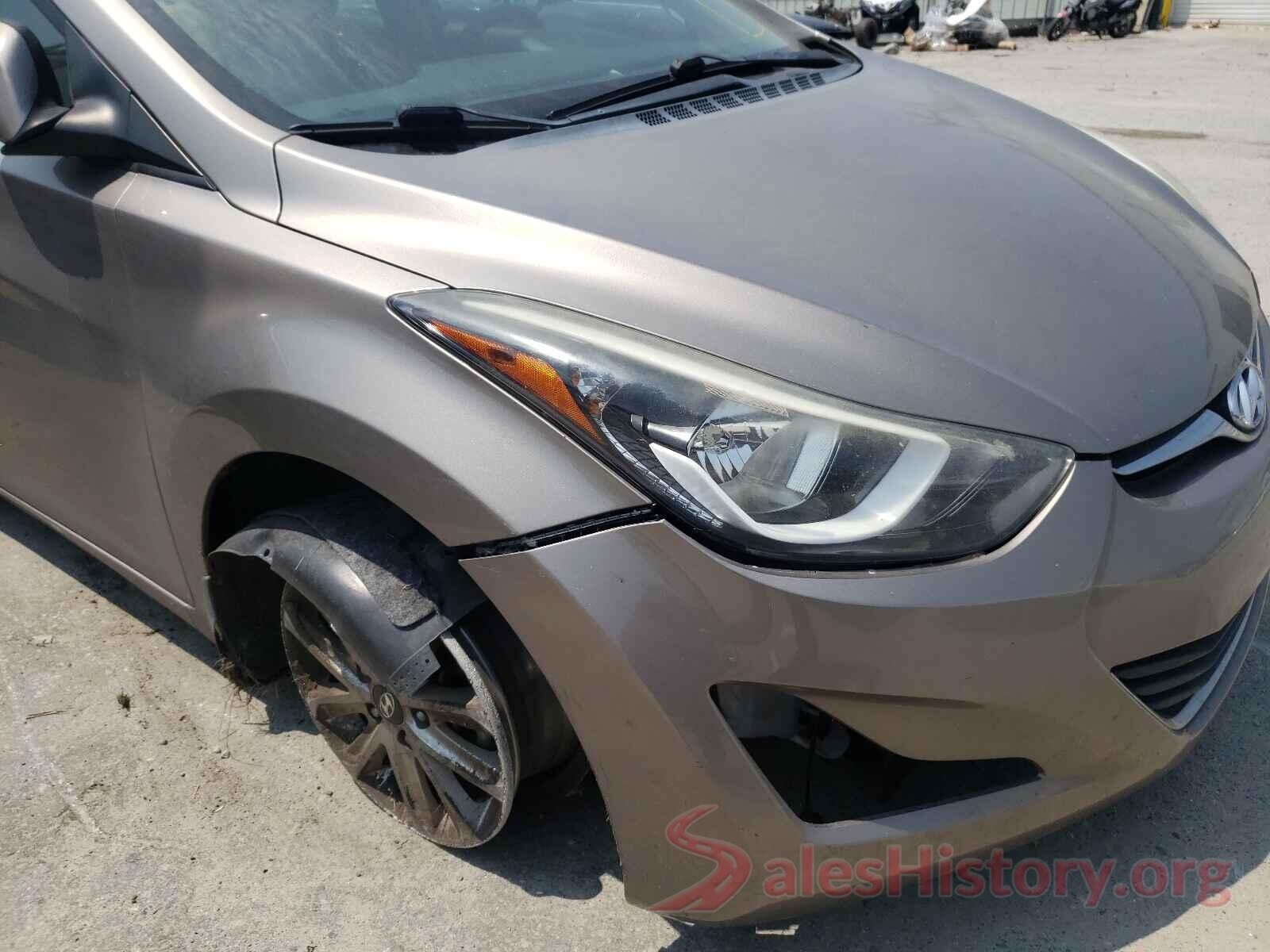 5NPDH4AE8GH744714 2016 HYUNDAI ELANTRA