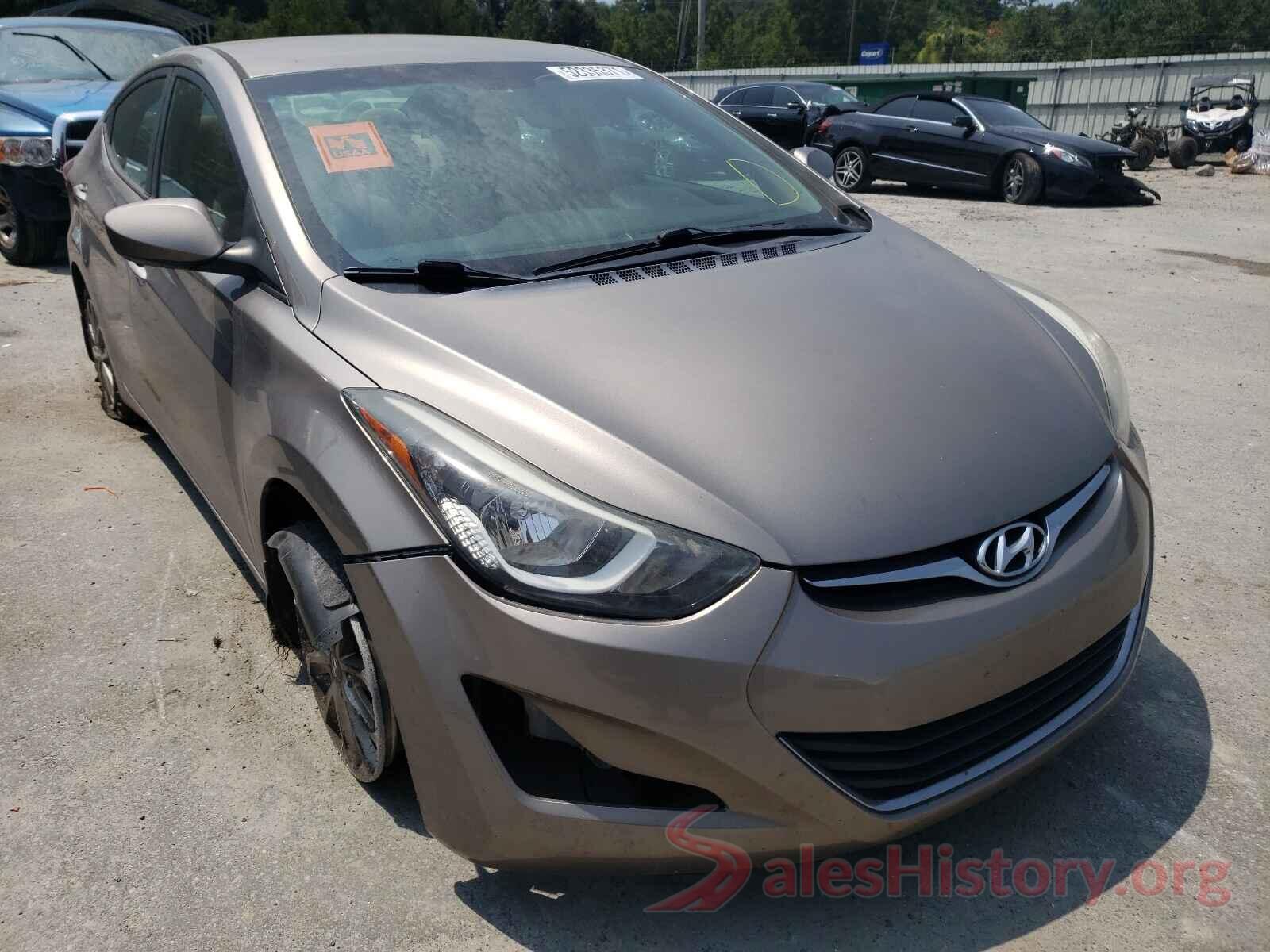 5NPDH4AE8GH744714 2016 HYUNDAI ELANTRA