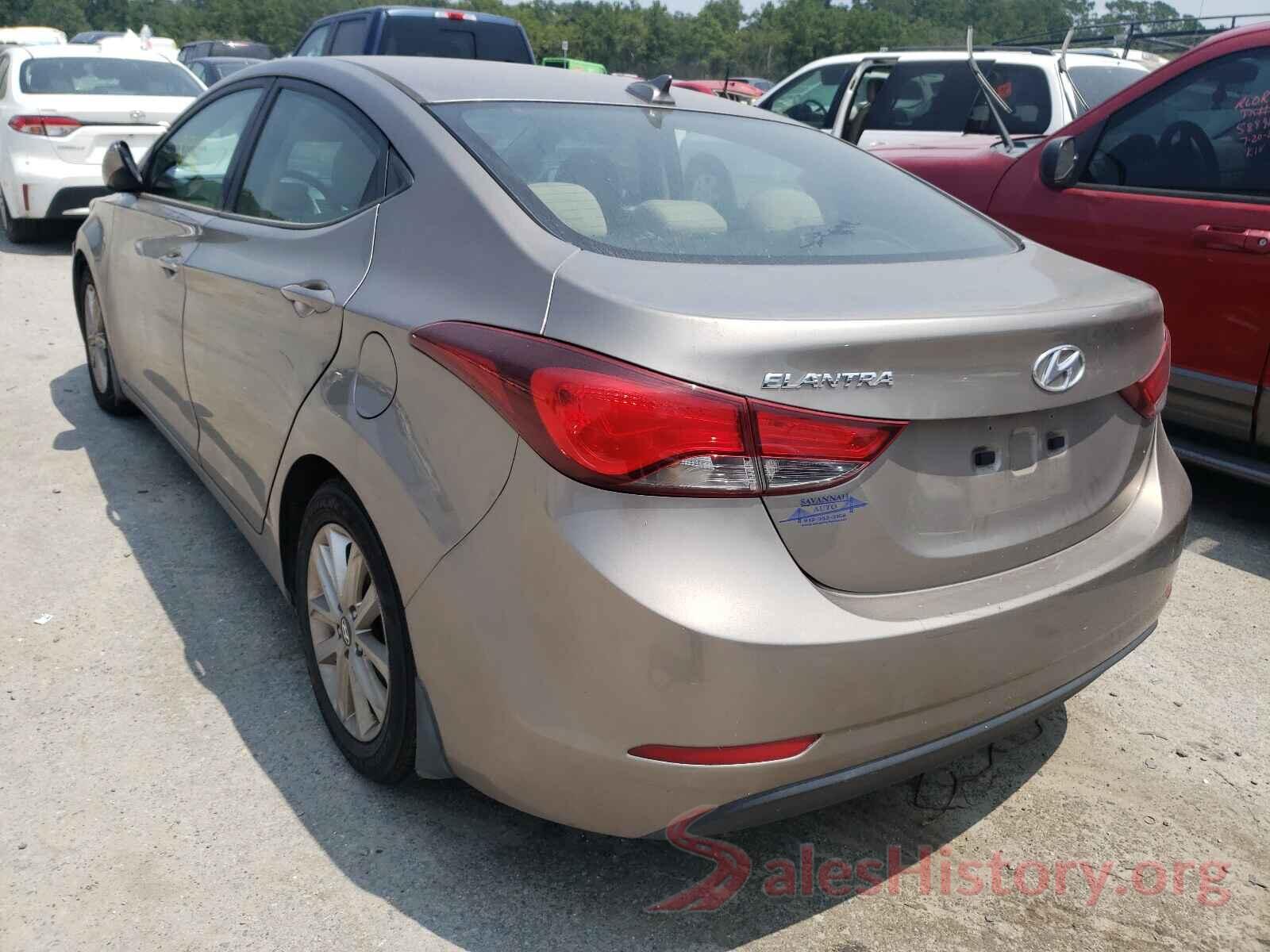 5NPDH4AE8GH744714 2016 HYUNDAI ELANTRA