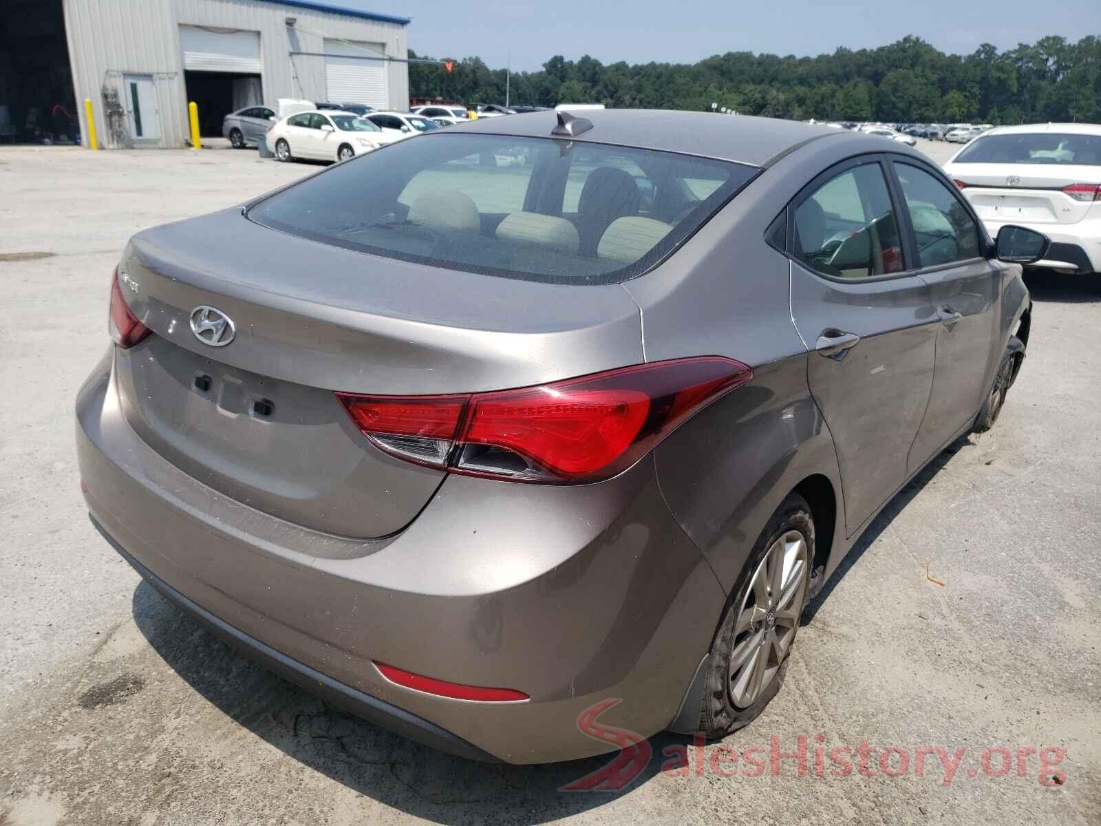 5NPDH4AE8GH744714 2016 HYUNDAI ELANTRA