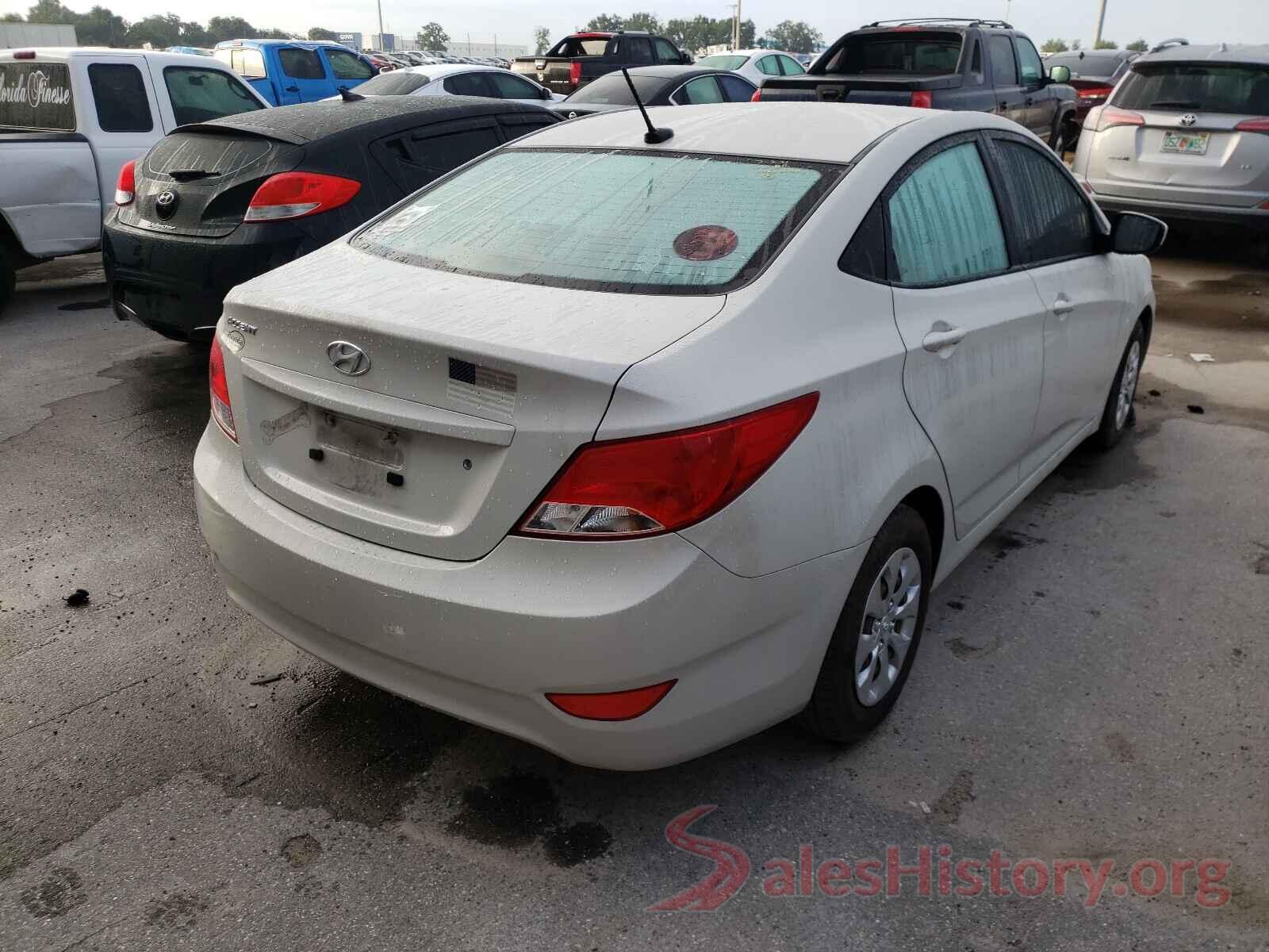 KMHCT4AE4GU019834 2016 HYUNDAI ACCENT