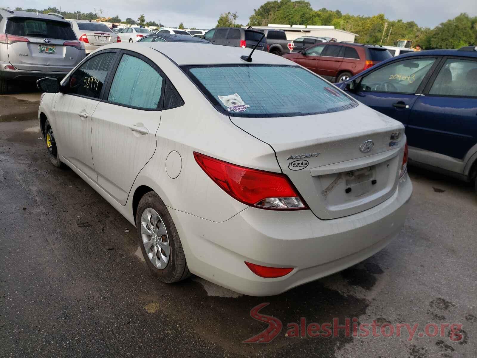 KMHCT4AE4GU019834 2016 HYUNDAI ACCENT