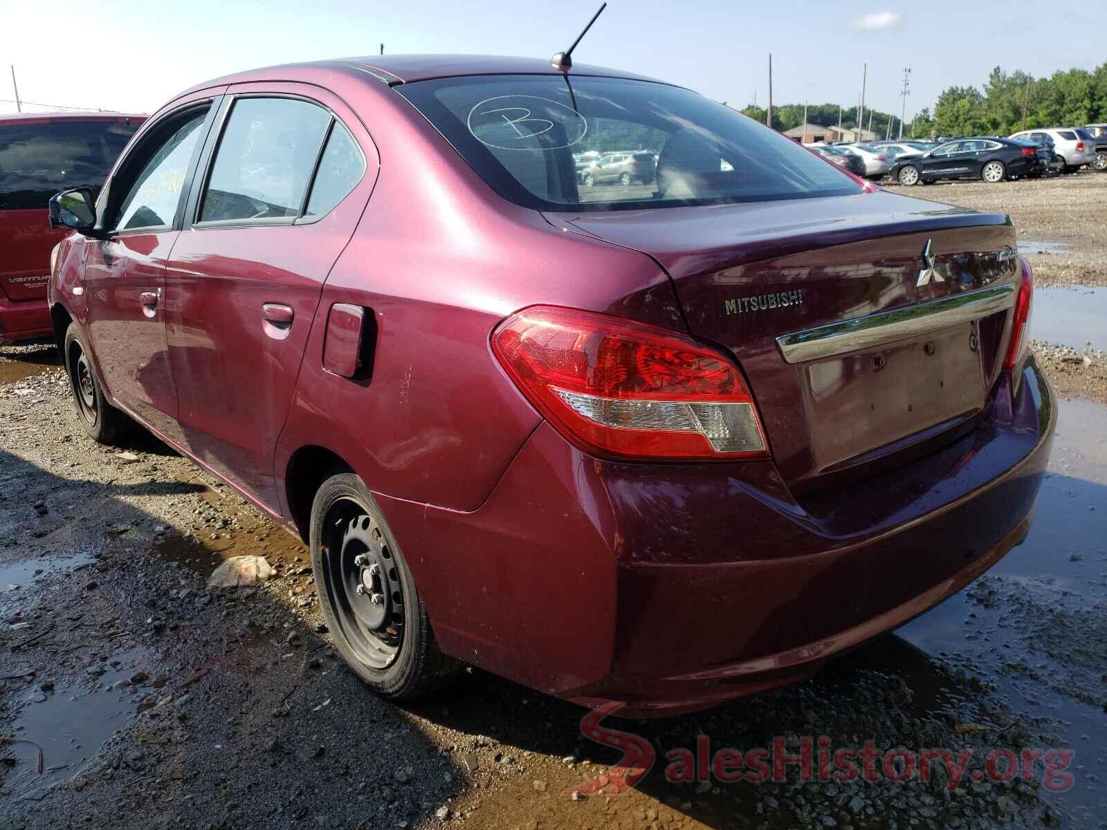 ML32F3FJ4HH004125 2017 MITSUBISHI MIRAGE