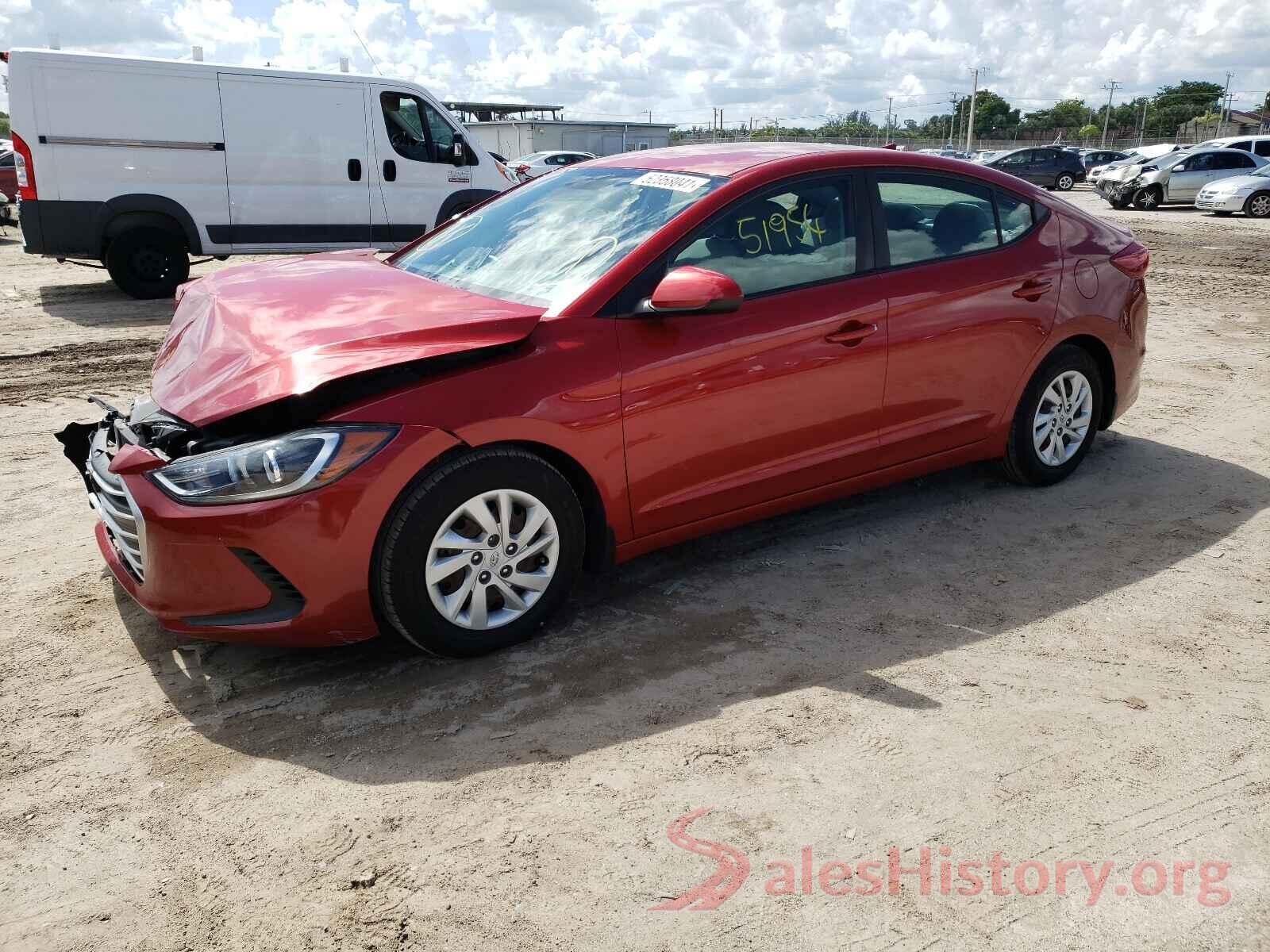 5NPD74LF1HH080346 2017 HYUNDAI ELANTRA