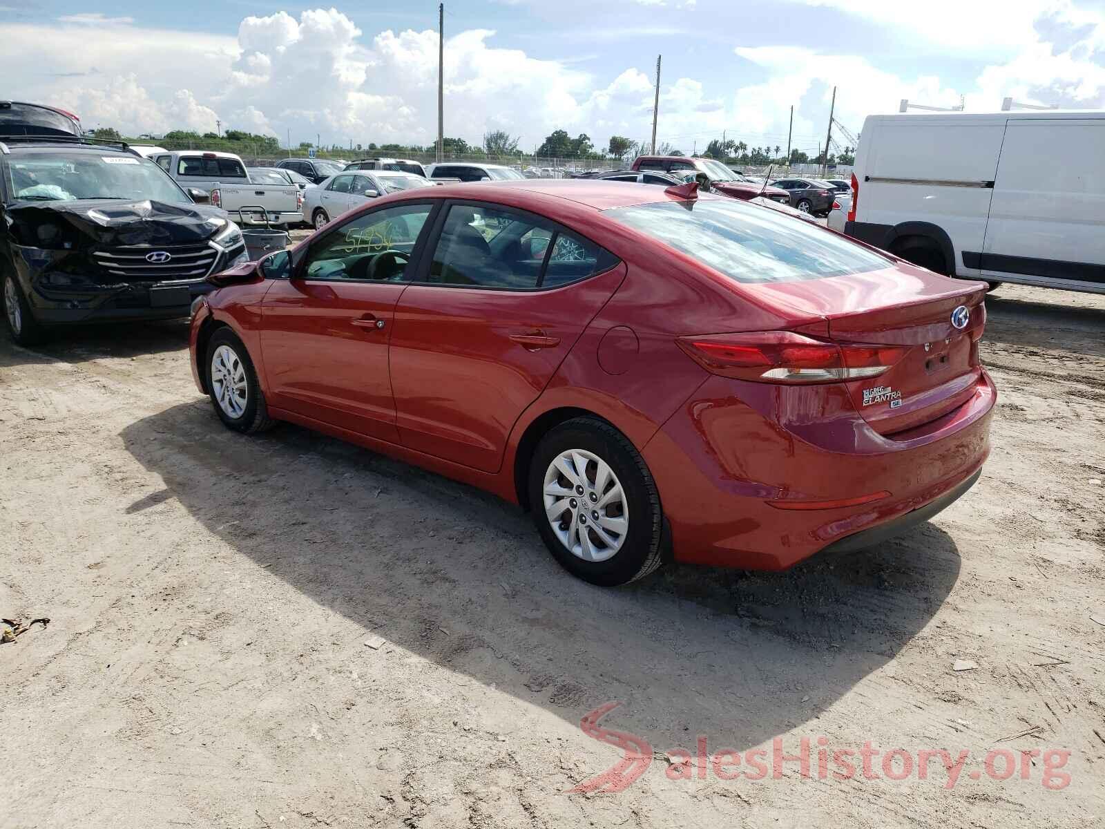 5NPD74LF1HH080346 2017 HYUNDAI ELANTRA