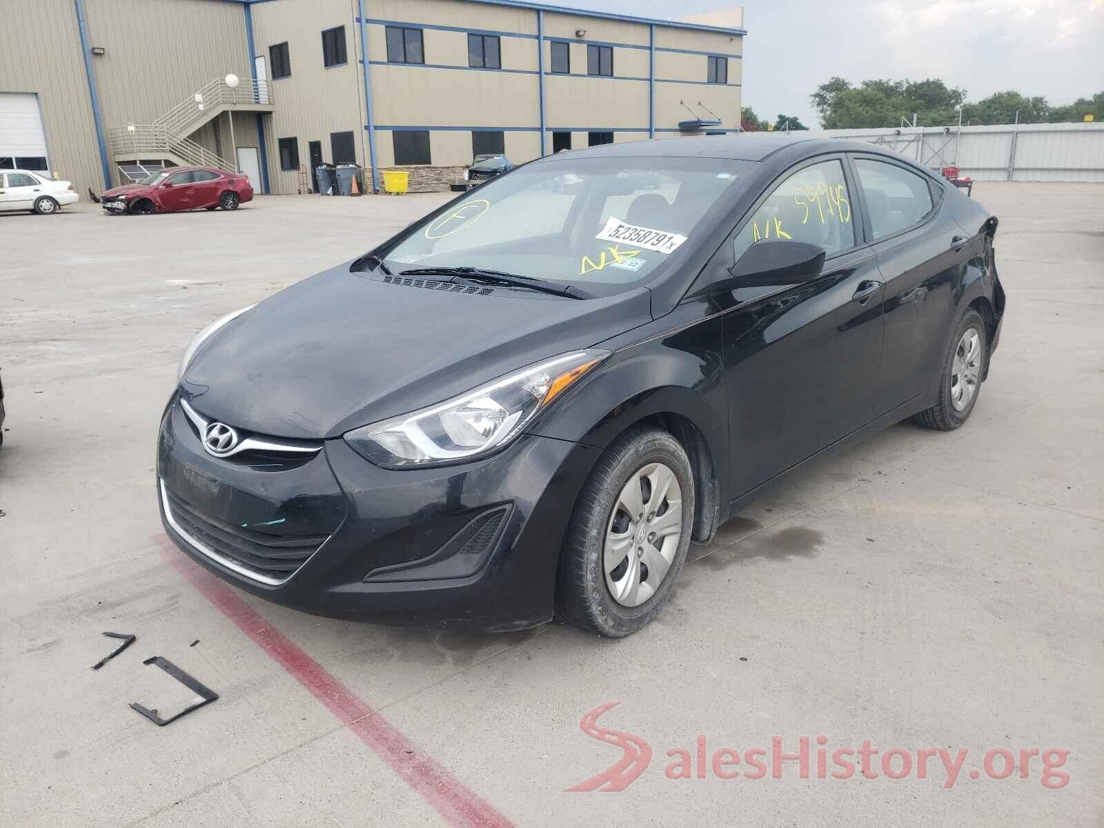 5NPDH4AE1GH671394 2016 HYUNDAI ELANTRA