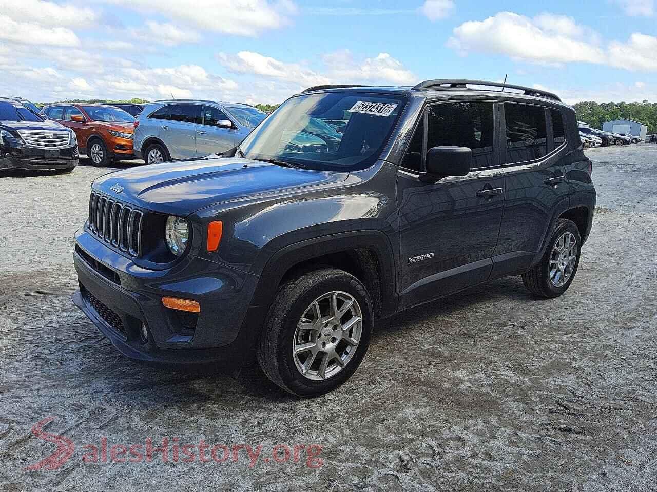 2022 JEEP RENEGADE VIN ZACNJDB14NPN62983, auction photo