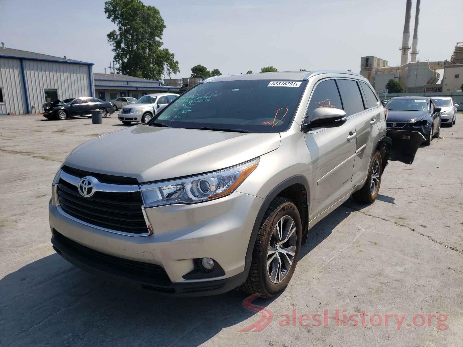 5TDJKRFH0GS288996 2016 TOYOTA HIGHLANDER