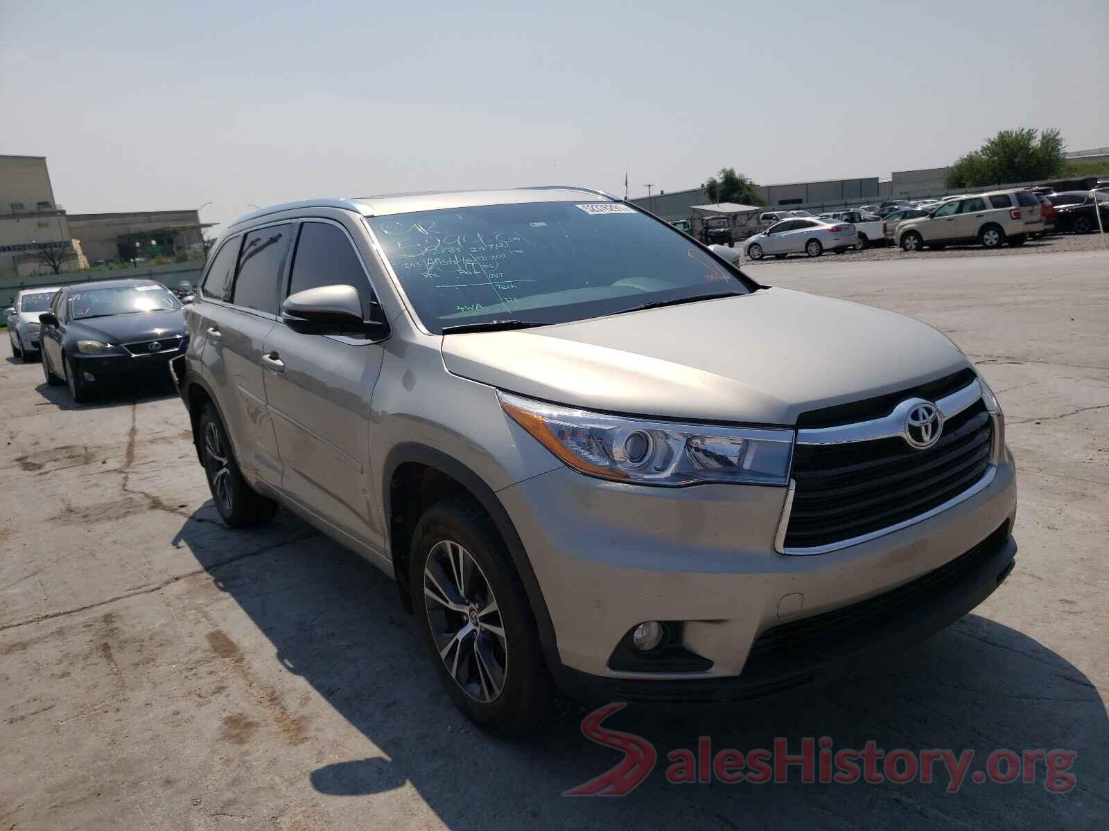 5TDJKRFH0GS288996 2016 TOYOTA HIGHLANDER